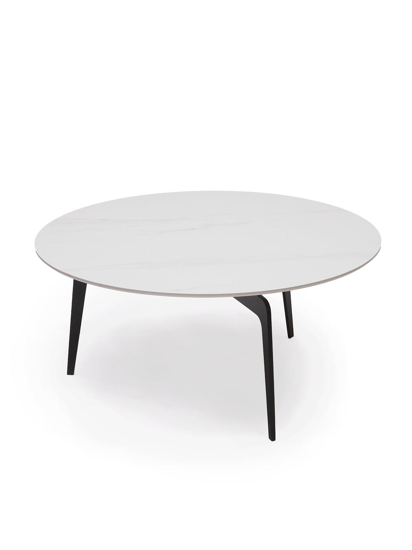 Image 3 of 5 of Very Home Stiletto Ceramic Top Coffee Table - White