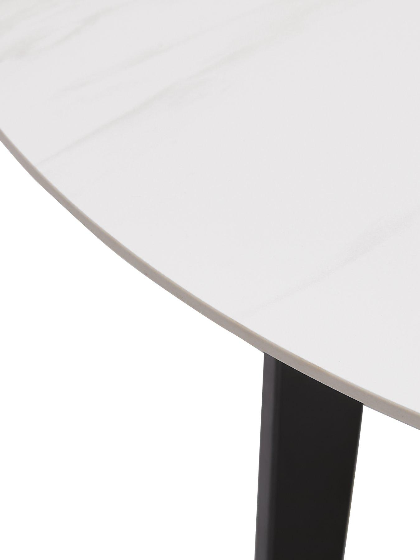 Image 5 of 5 of Very Home Stiletto Ceramic Top Coffee Table - White