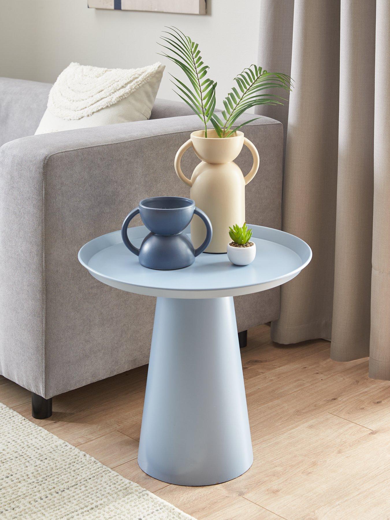 very-home-alloy-side-table-blue