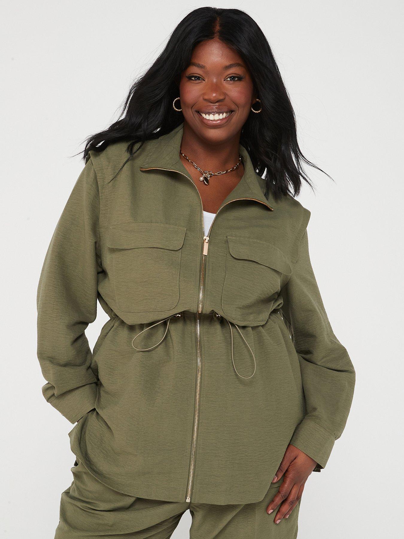 Women's utility jacket with 2024 hood