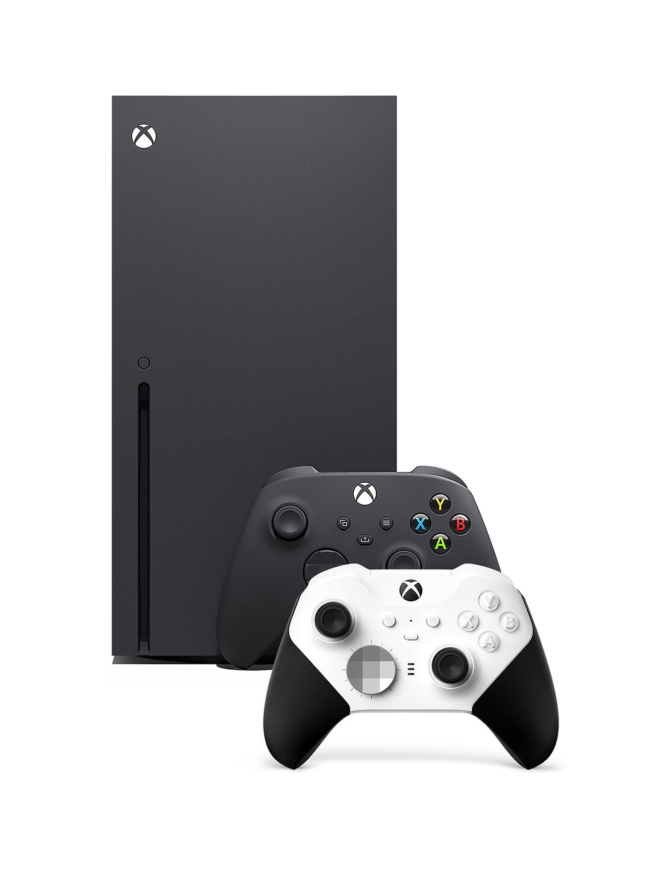 Image 1 of 8 of Xbox Series X 1TB&nbsp;Console, Carbon Black&nbsp;plus Elite Wireless Controller Series 2 &ndash;&nbsp;White or Black
