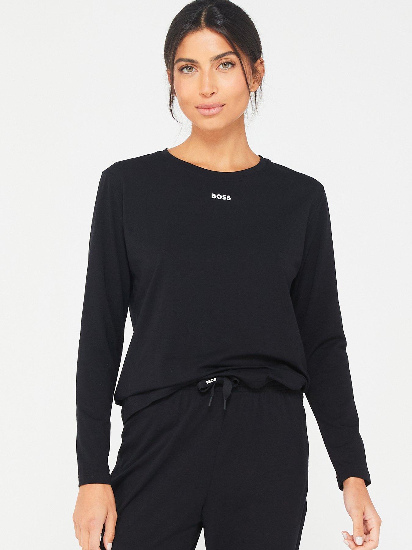 boss-chest-logo-long-sleeve-top-black