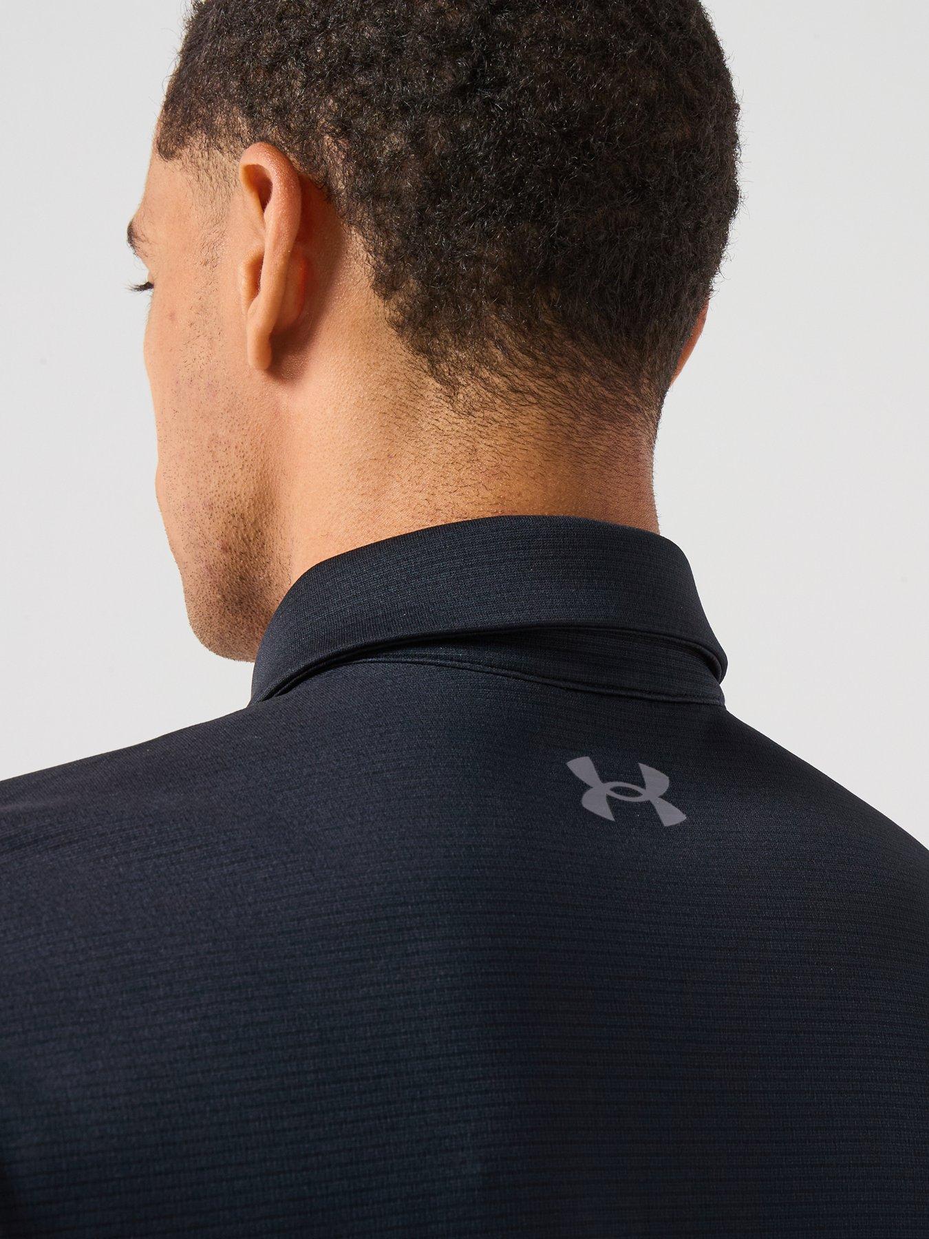 Image 6 of 6 of UNDER ARMOUR Mens Golf Tech Polo - Black