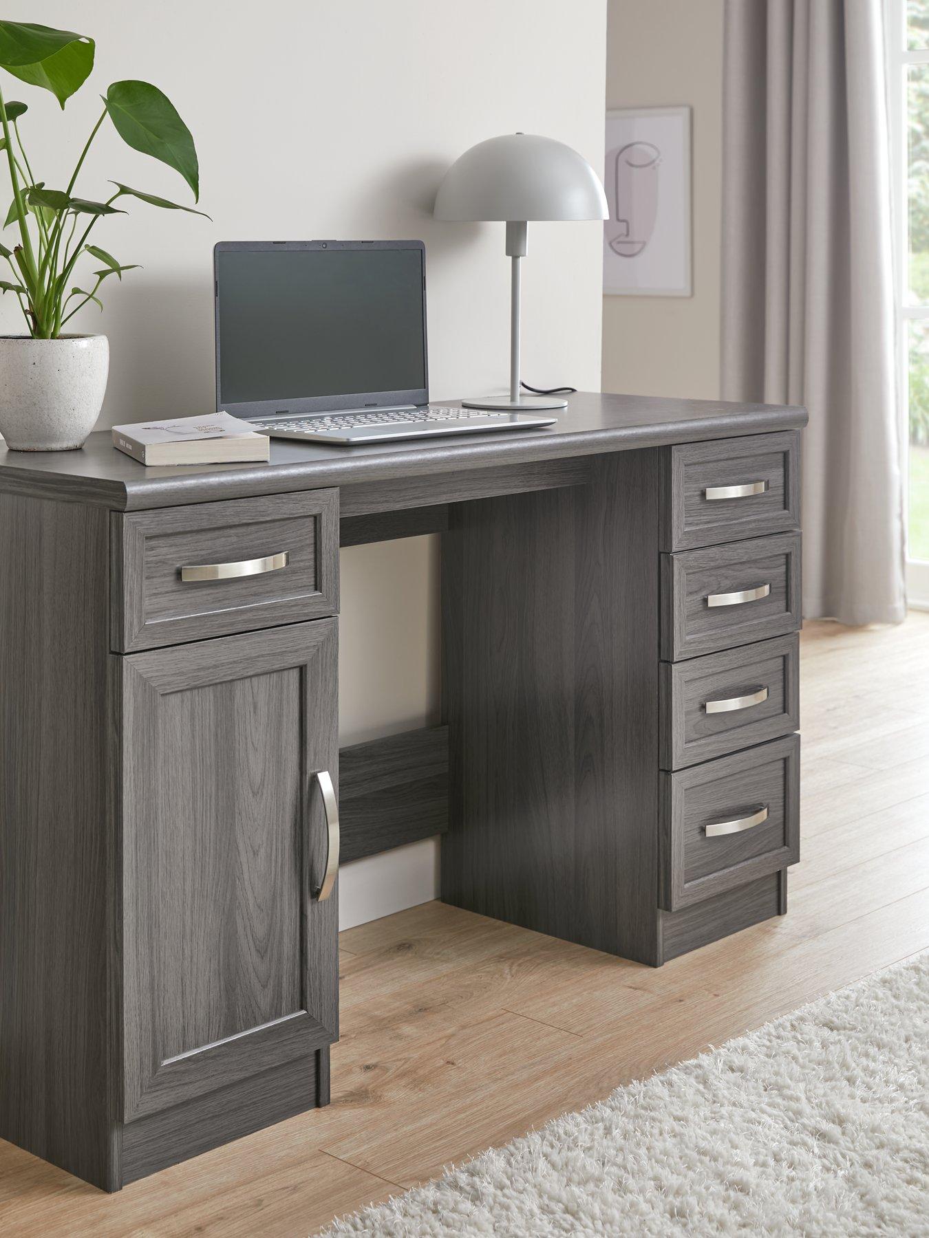 undefined Camberley Desk - Dark Oak Effect