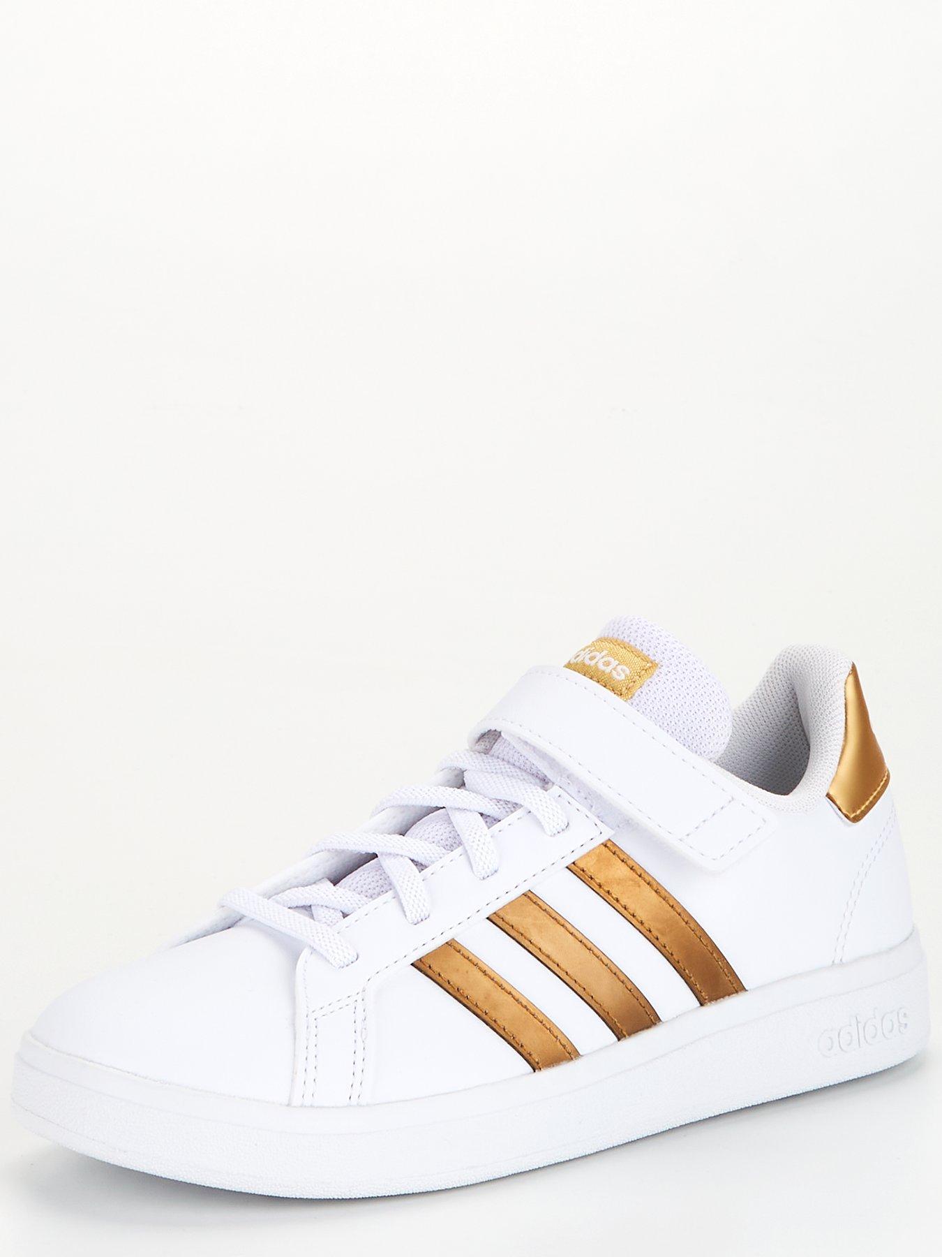 adidas-sportswear-kids-girls-grand-court-20-whitegoldstillFront