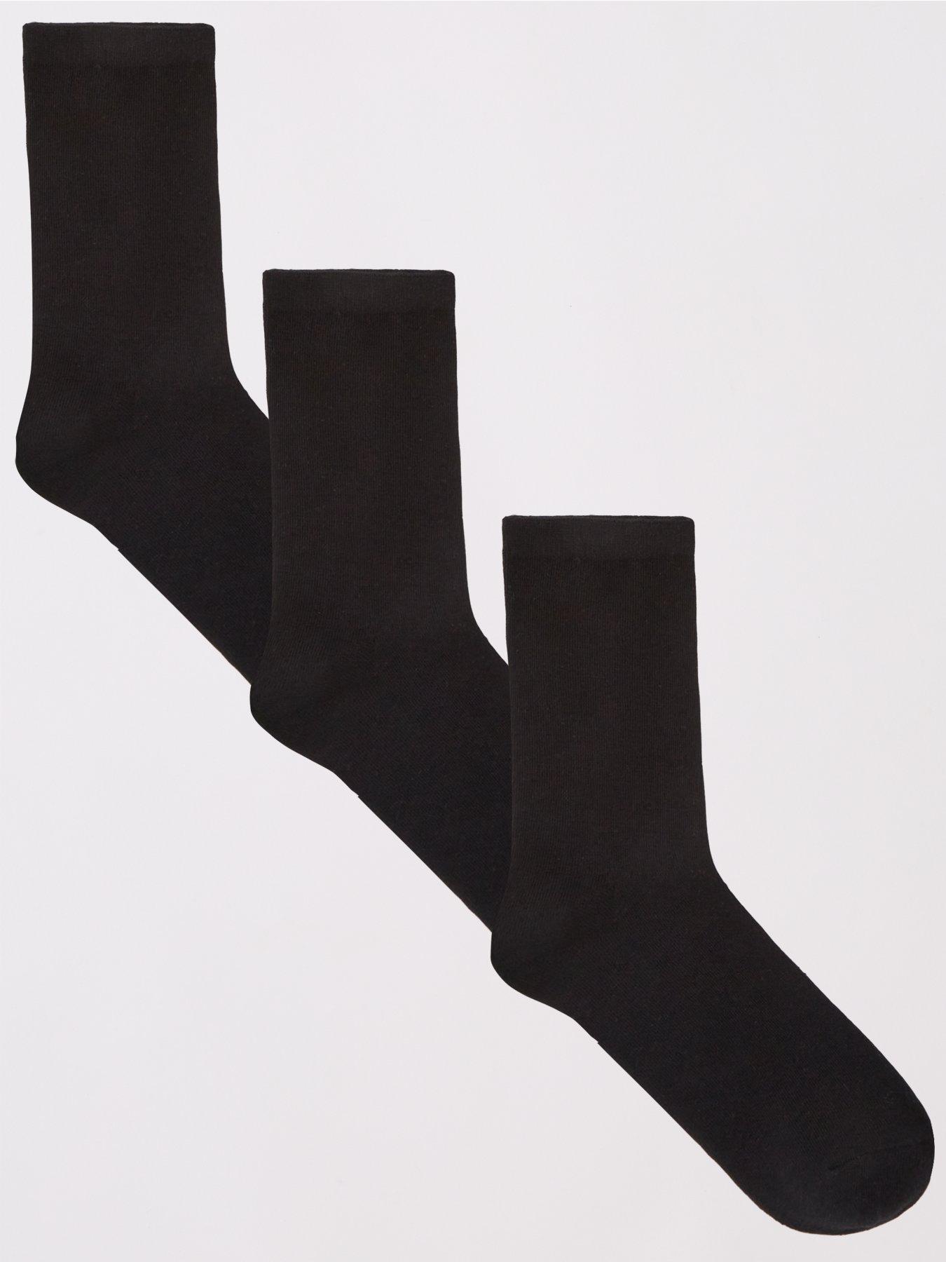 Image of Everyday 3 Pack Ankle Socks - Black