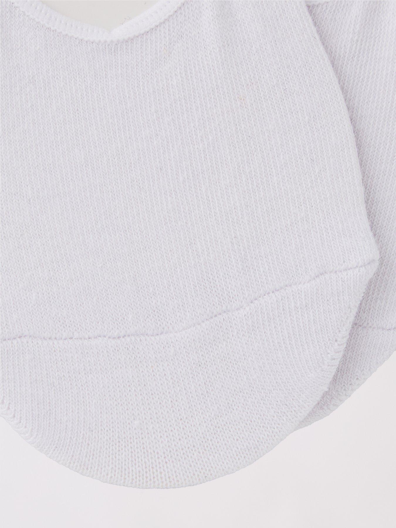 Image 3 of 3 of The Very Collection 3 Pack Invisible Trainer Liner Socks With Heel Grips - White