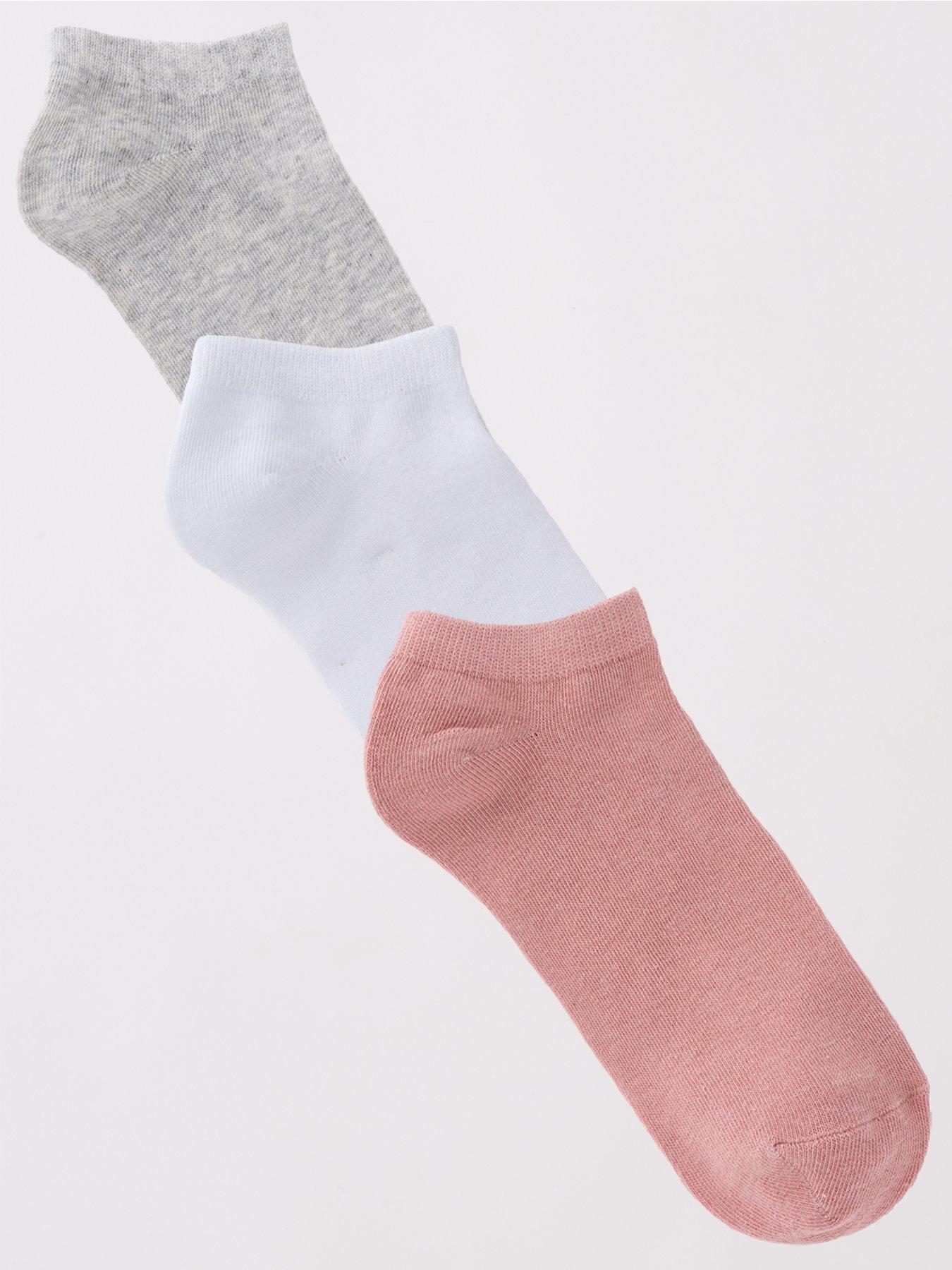 Image 1 of 4 of The Very Collection Womens 3 Pack Trainer Liners Socks - Multi