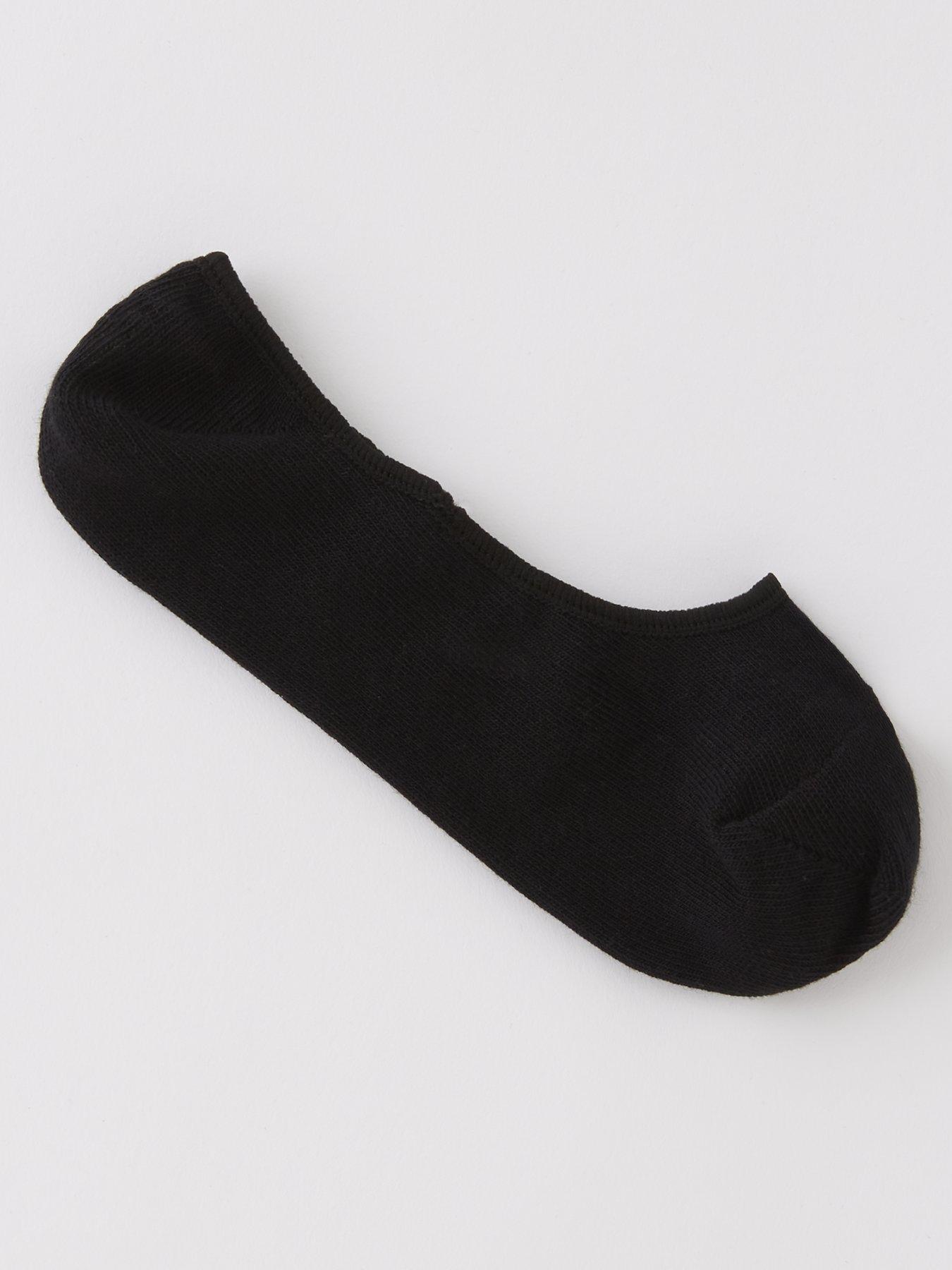 Image 2 of 4 of The Very Collection Womens 3 Pack Heel Grip Invisible Trainer Liners - Black