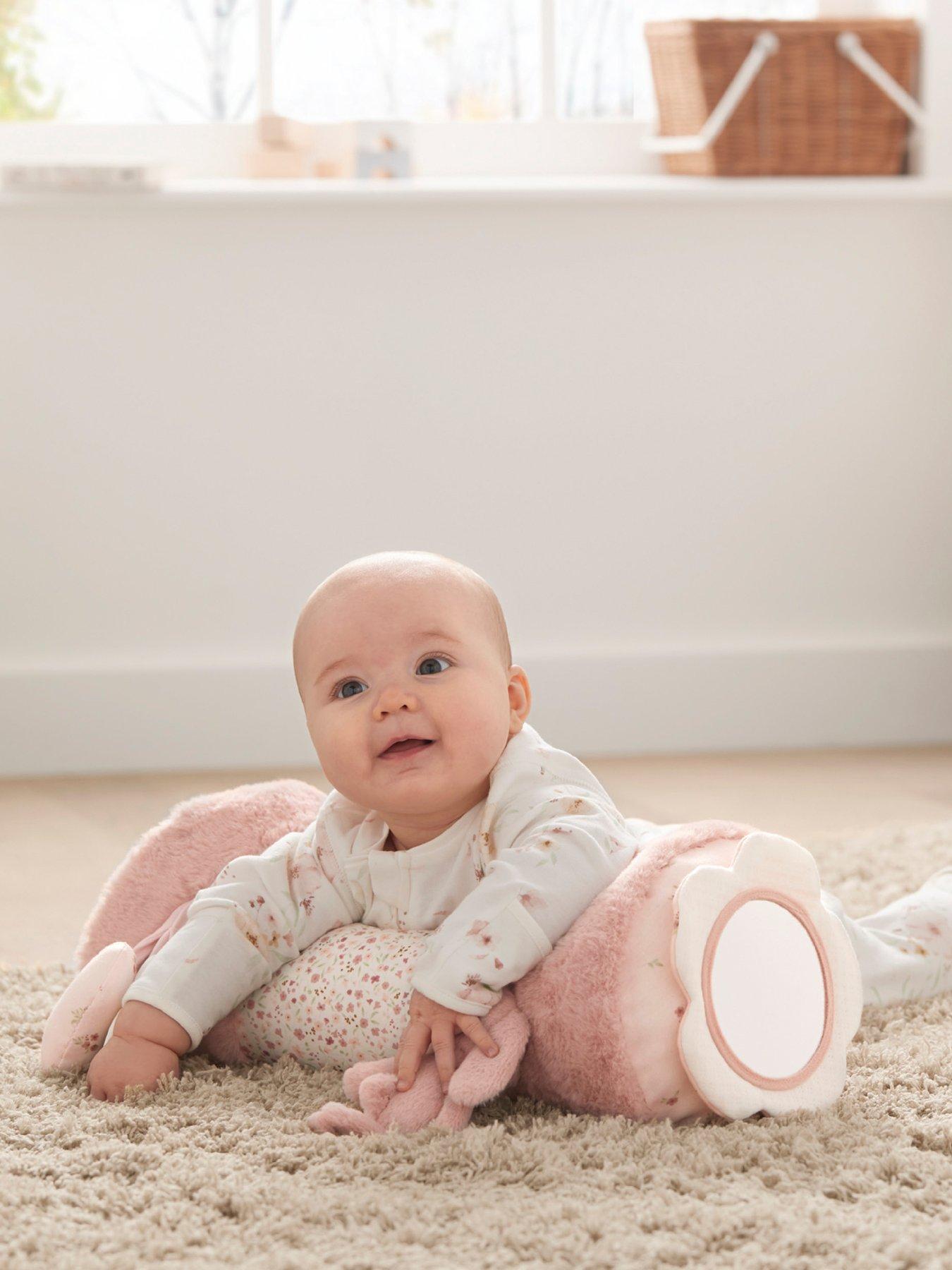 Image of Mamas & Papas Tummy Time Roll - Welcome to the World Pink