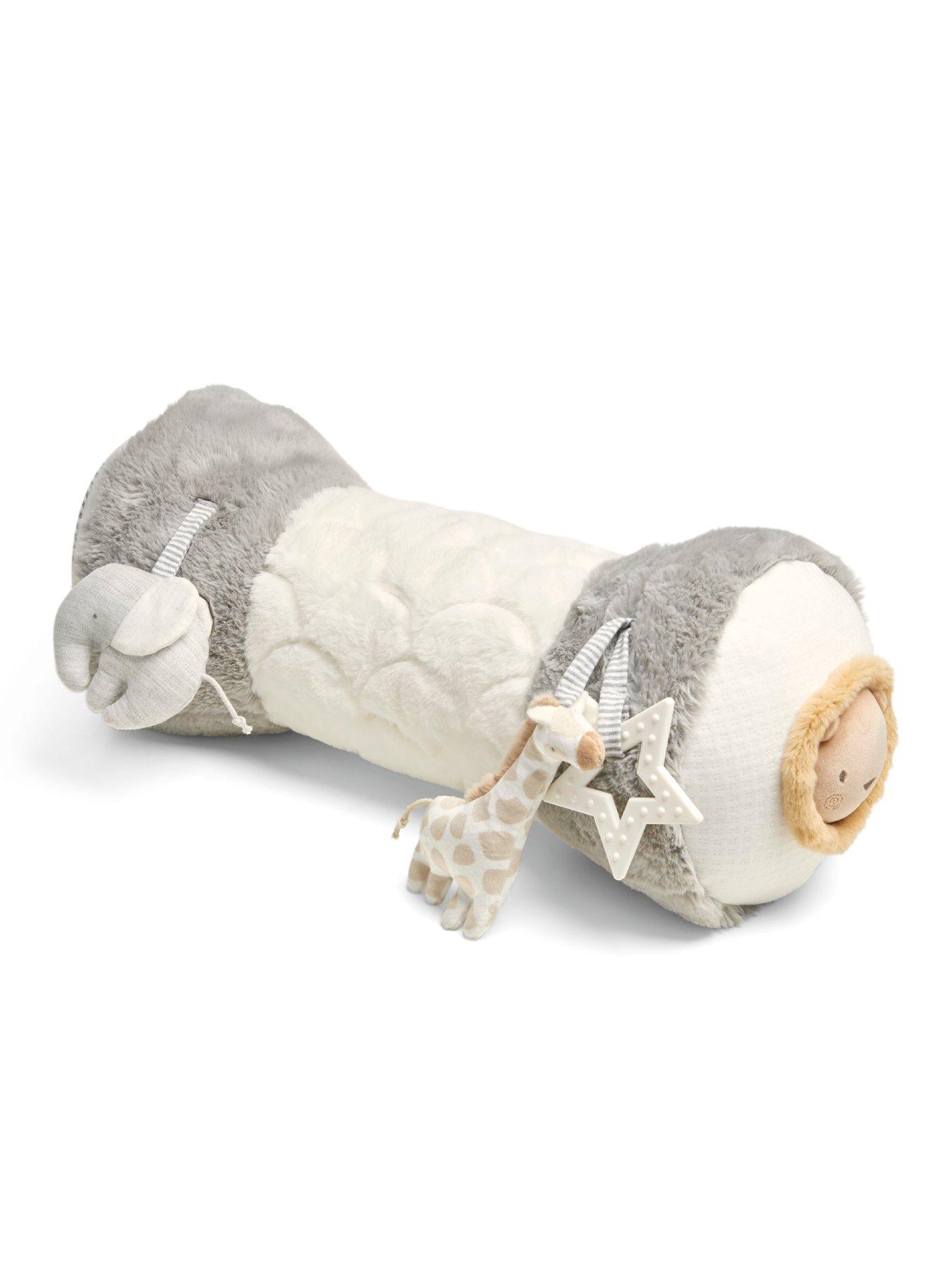Mamas & Papas Cuscino Tummy Time A Cilindro – Wish Upon A Cloud – Morbido Con Pinguino, Specchio E Suoni - 2