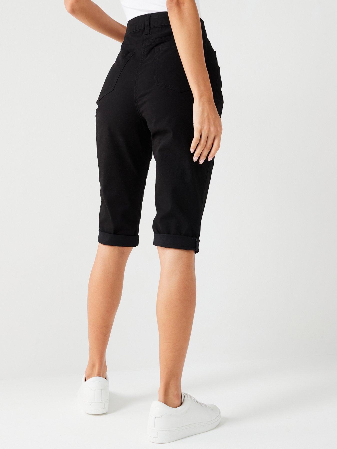 everyday-sydney-stretch-shorts-blackstillFront