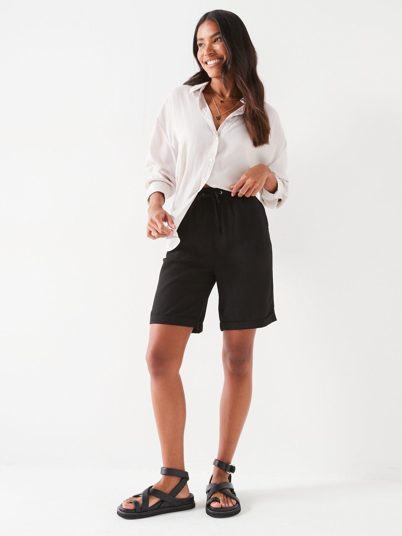 everyday-linen-blend-shorts-blackback