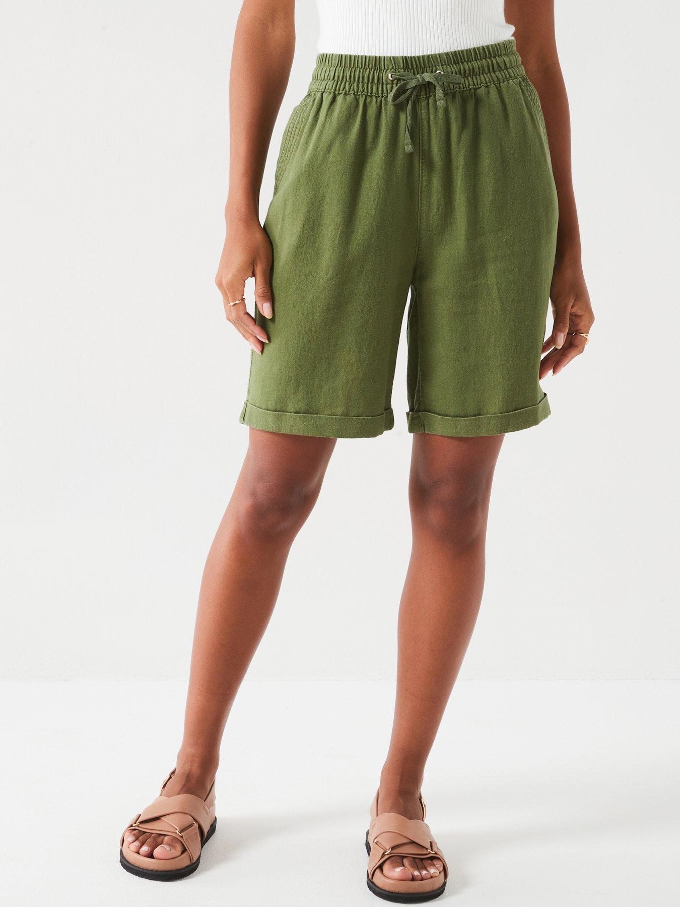 everyday-linen-blend-shorts-khaki