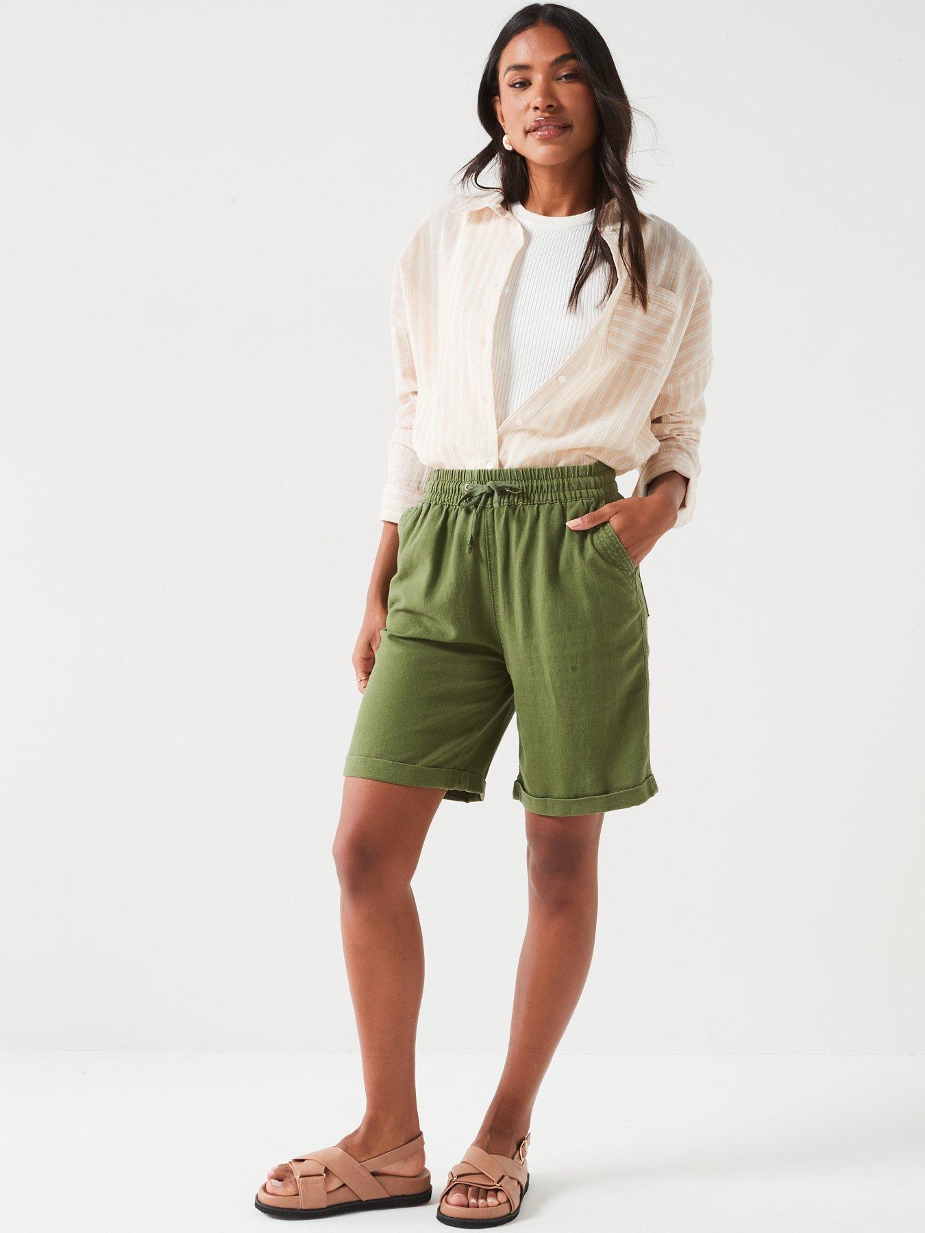 everyday-linen-blend-shorts-khakidetail