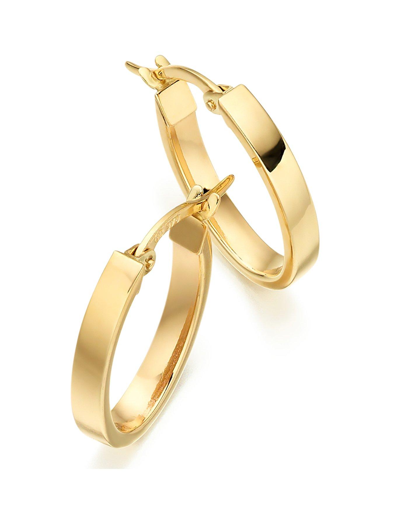beaverbrooks-9ct-gold-hoop-earringsfront
