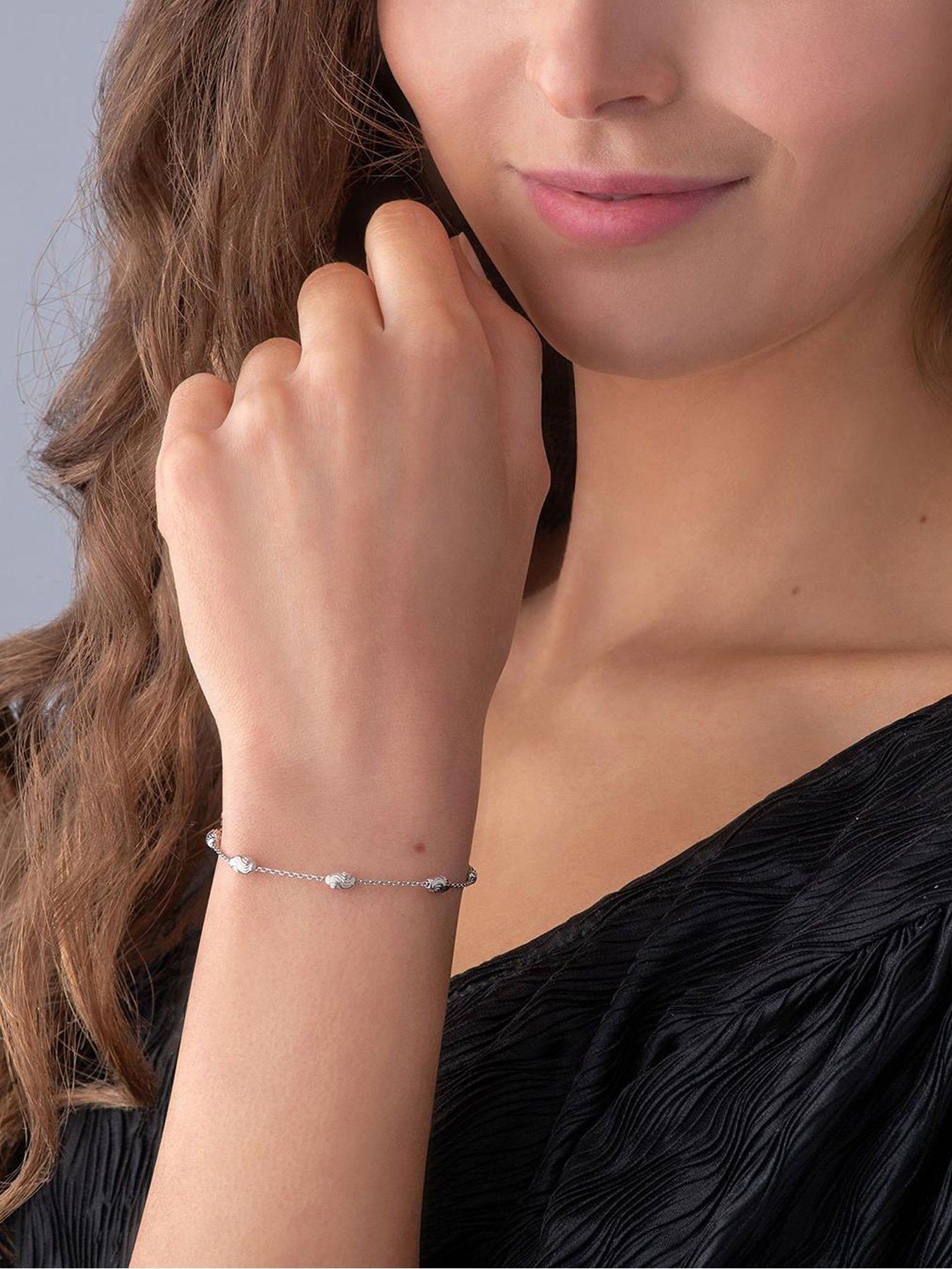 beaverbrooks-sterling-silver-pebble-ladies-braceletstillFront