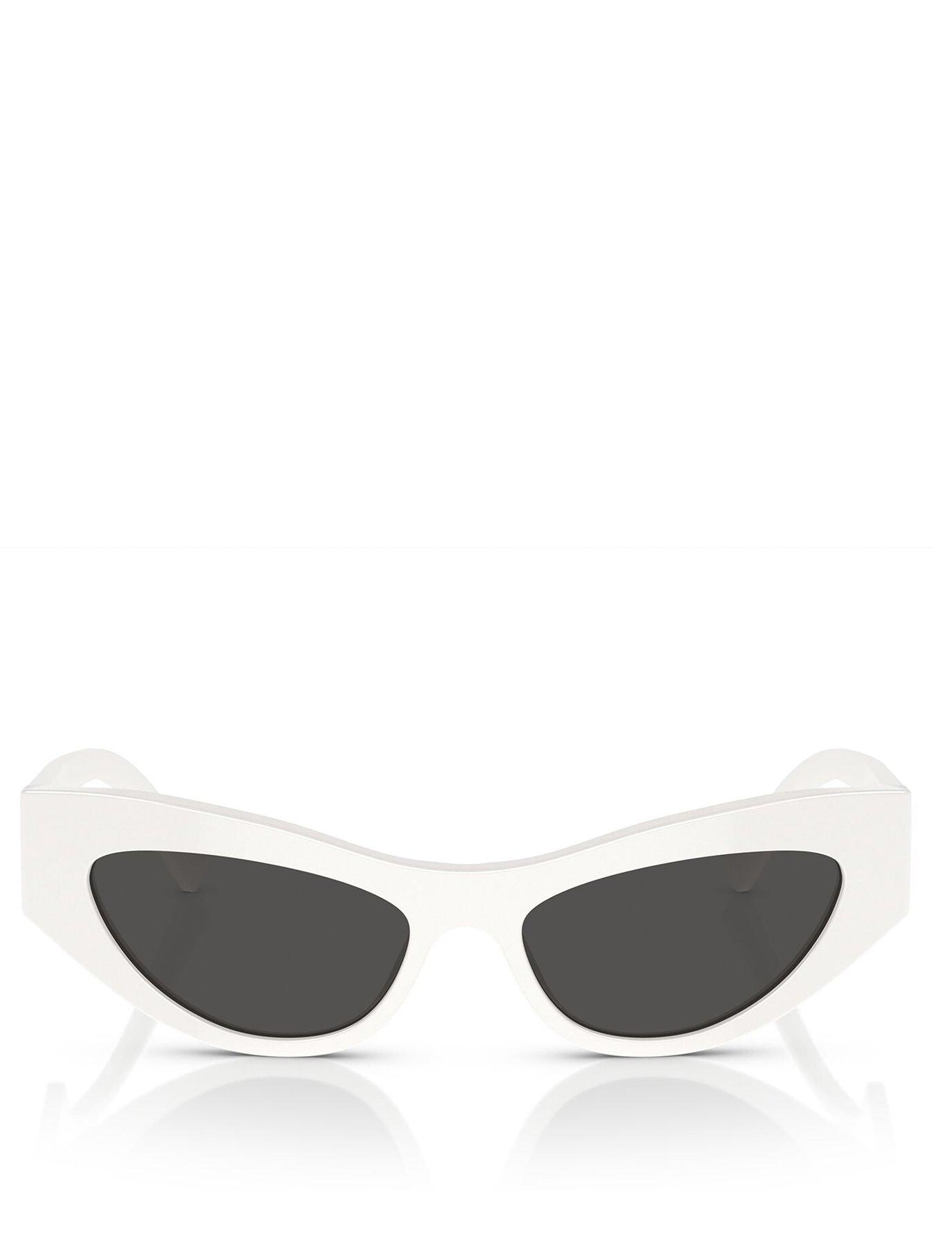 Image 3 of 4 of Dolce & Gabbana Dolce &amp; Gabbana Oval Sunglasses - White