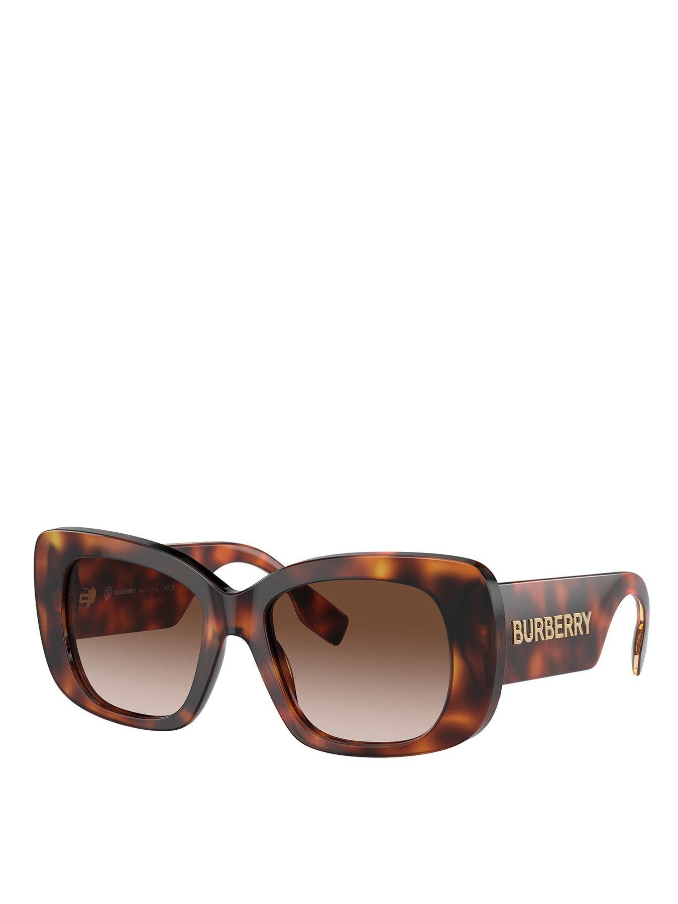 Image 1 of 4 of Burberry Burberry Oversized Sunglasses - Light Havana