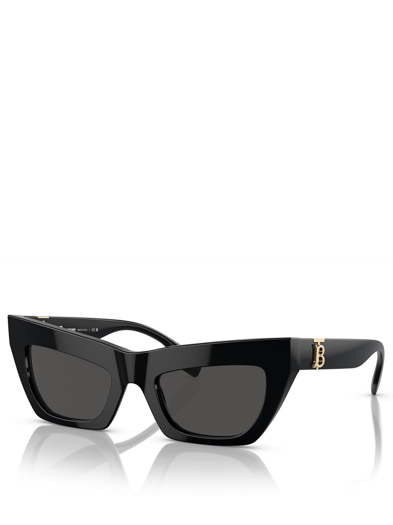 Image 1 of 4 of Burberry Burberry Cat Eye Sunglasses - Black