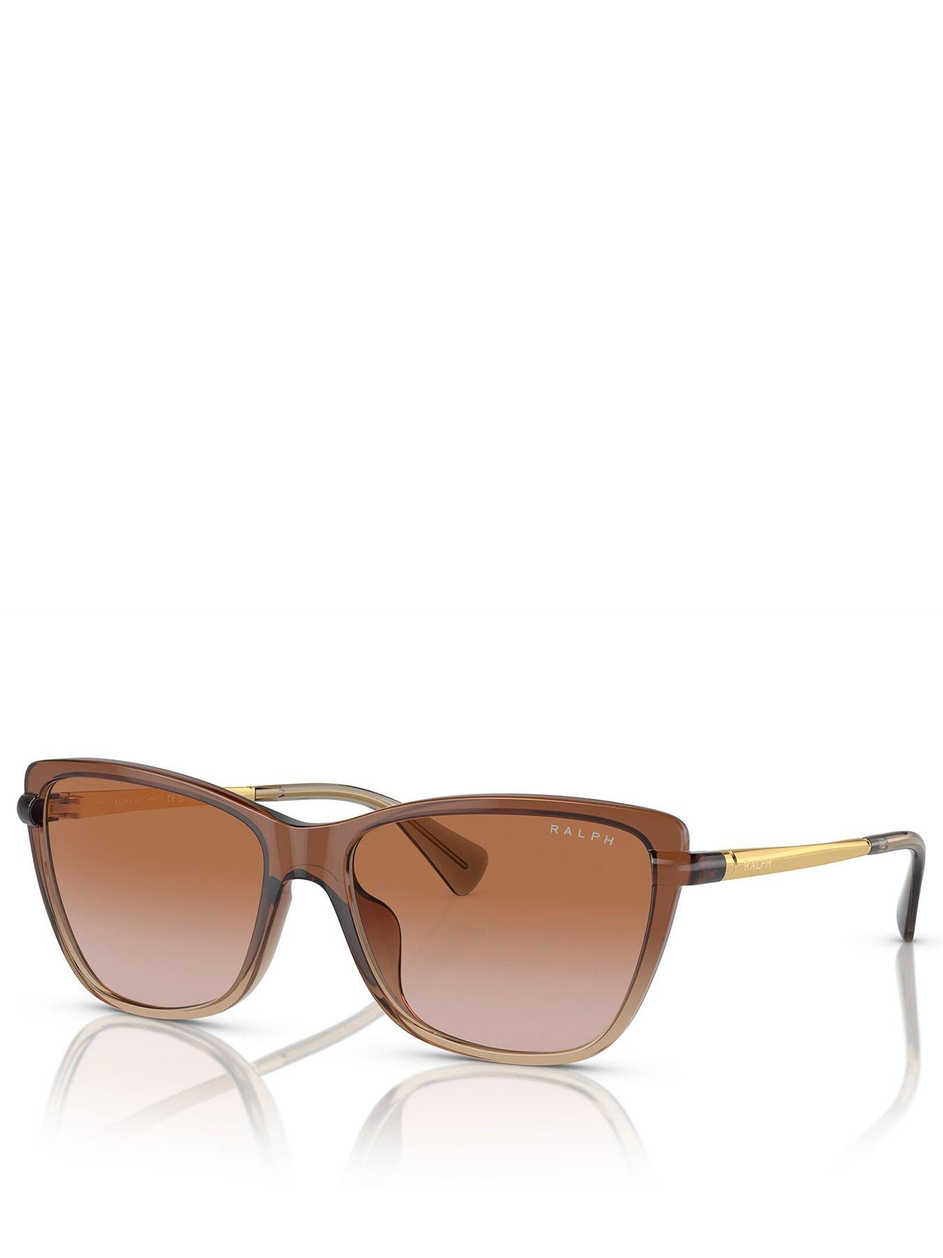 ralph-cat-eye-sunglasses-shiny-transparent-brown