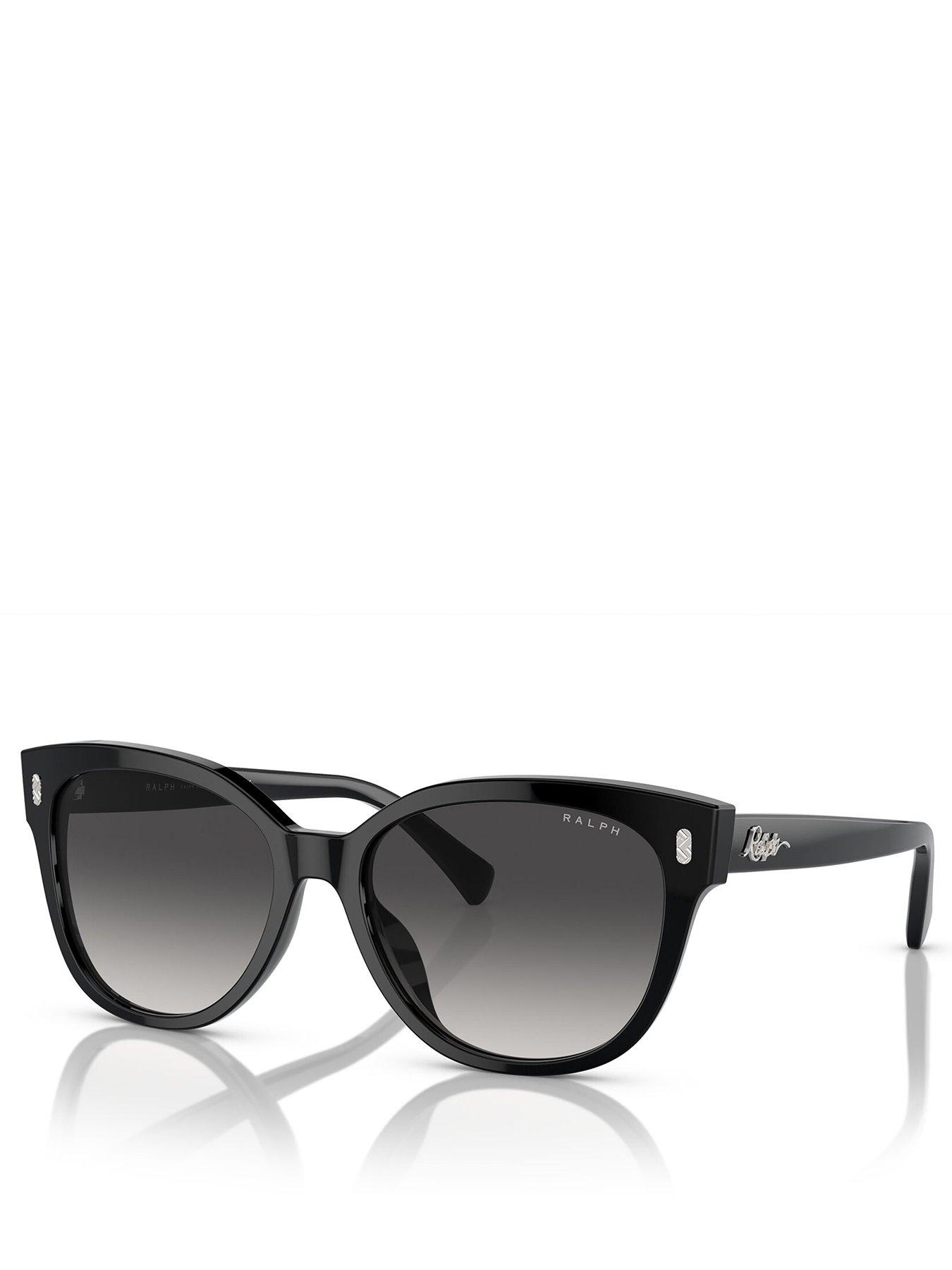 Image 1 of 4 of Ralph Cat Eye Sunglasses - Shiny Black