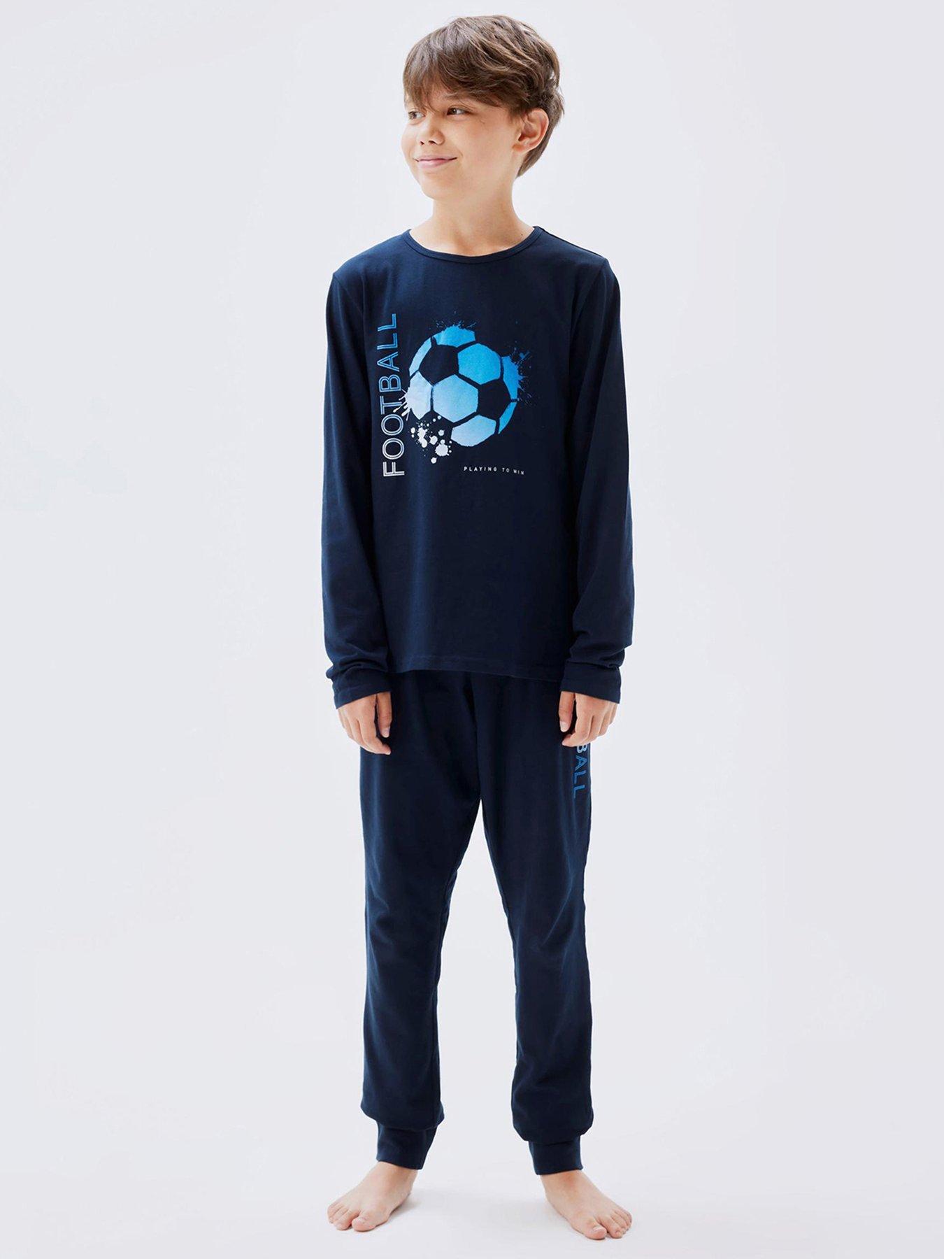 Boys discount football pajamas