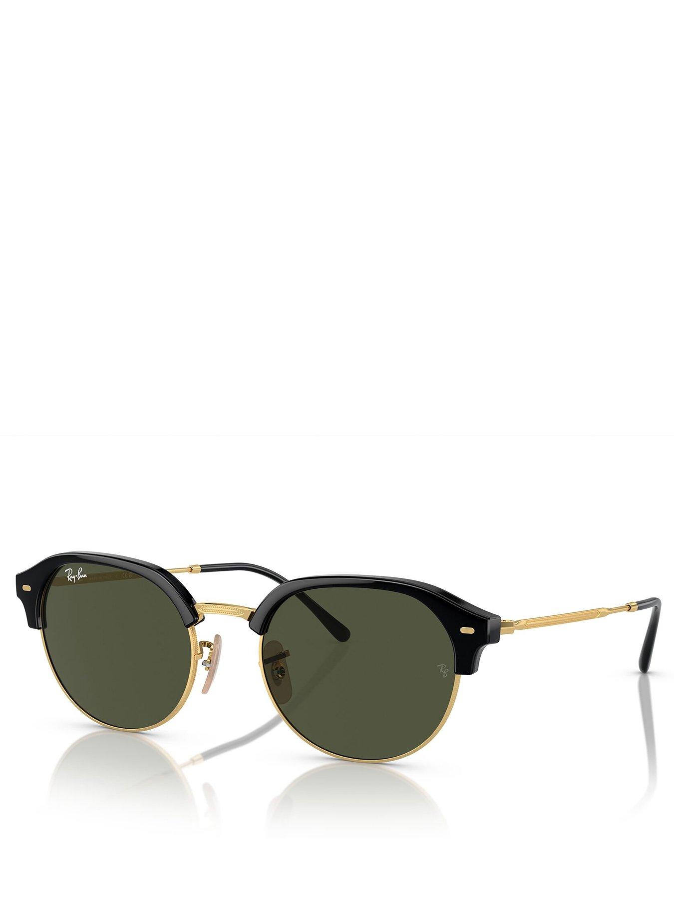 undefined Ray Ban Semi-rimless Sunglasses - Black On Arista