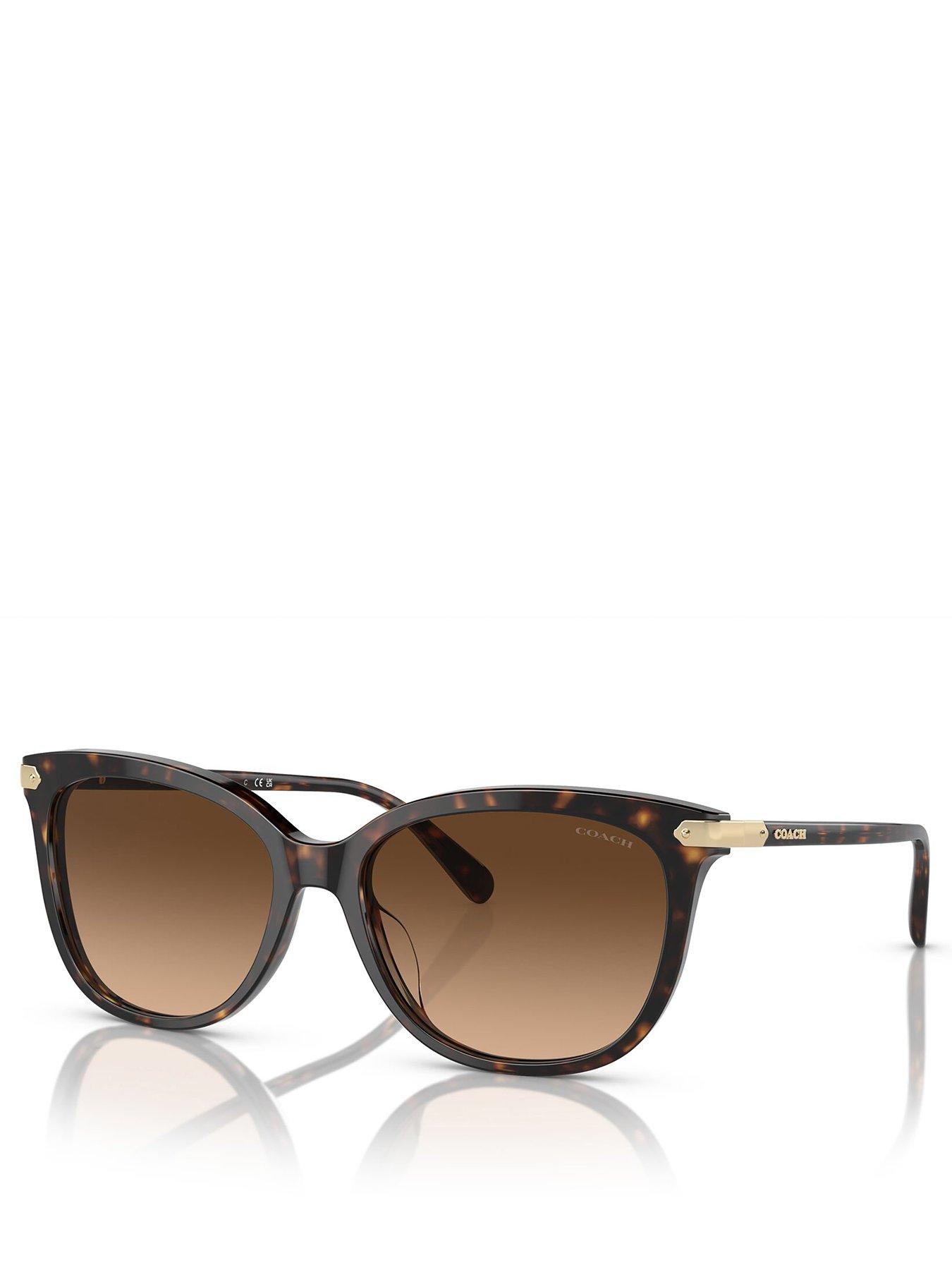 COACH Coach Oversized Sunglasses - Dark Tortoise
