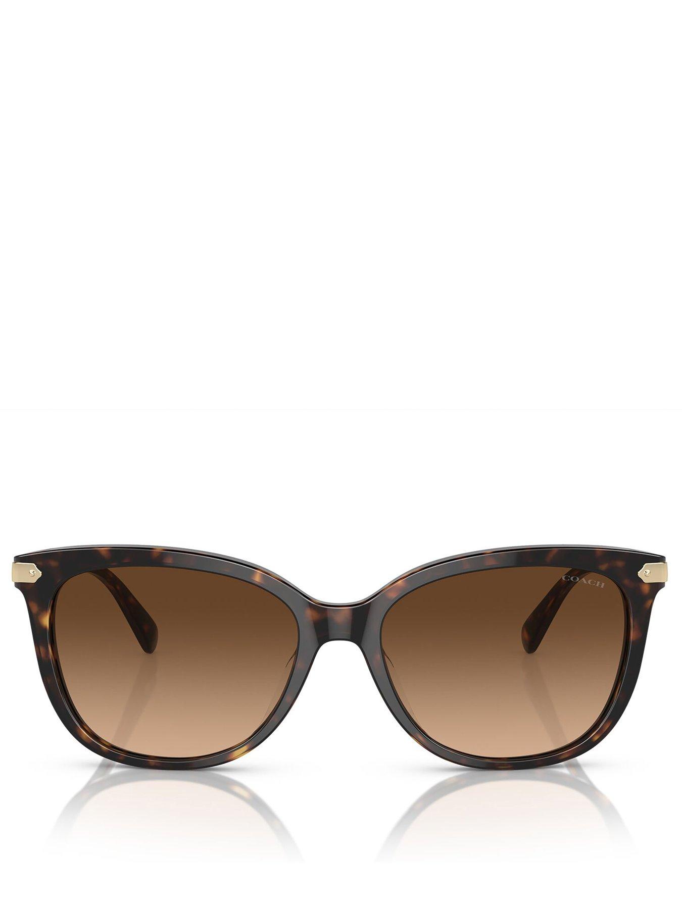 Image 3 of 3 of COACH Coach Oversized Sunglasses - Dark Tortoise