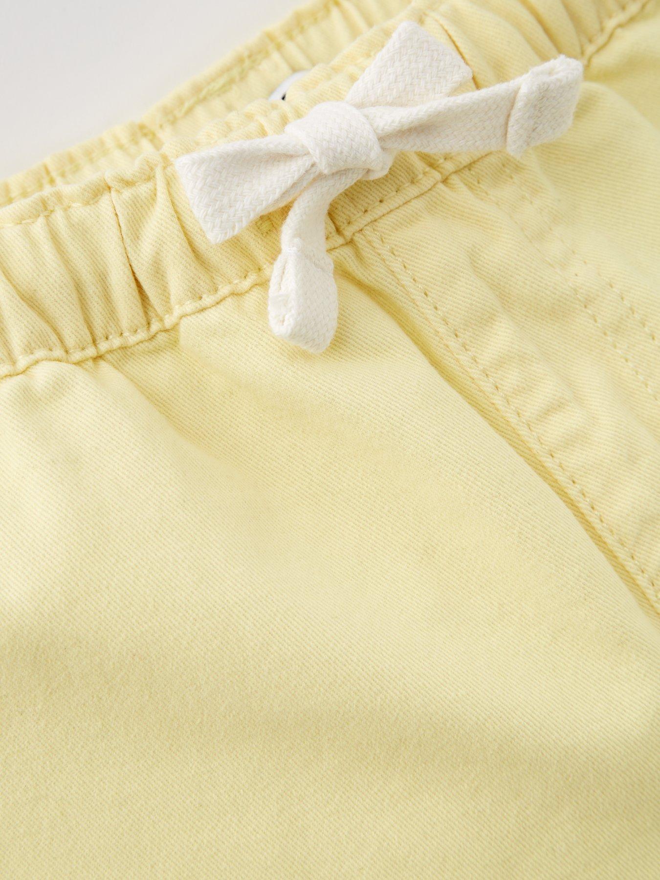 mini-v-by-very-girls-lemon-twill-frill-edge-shorts-yellowoutfit