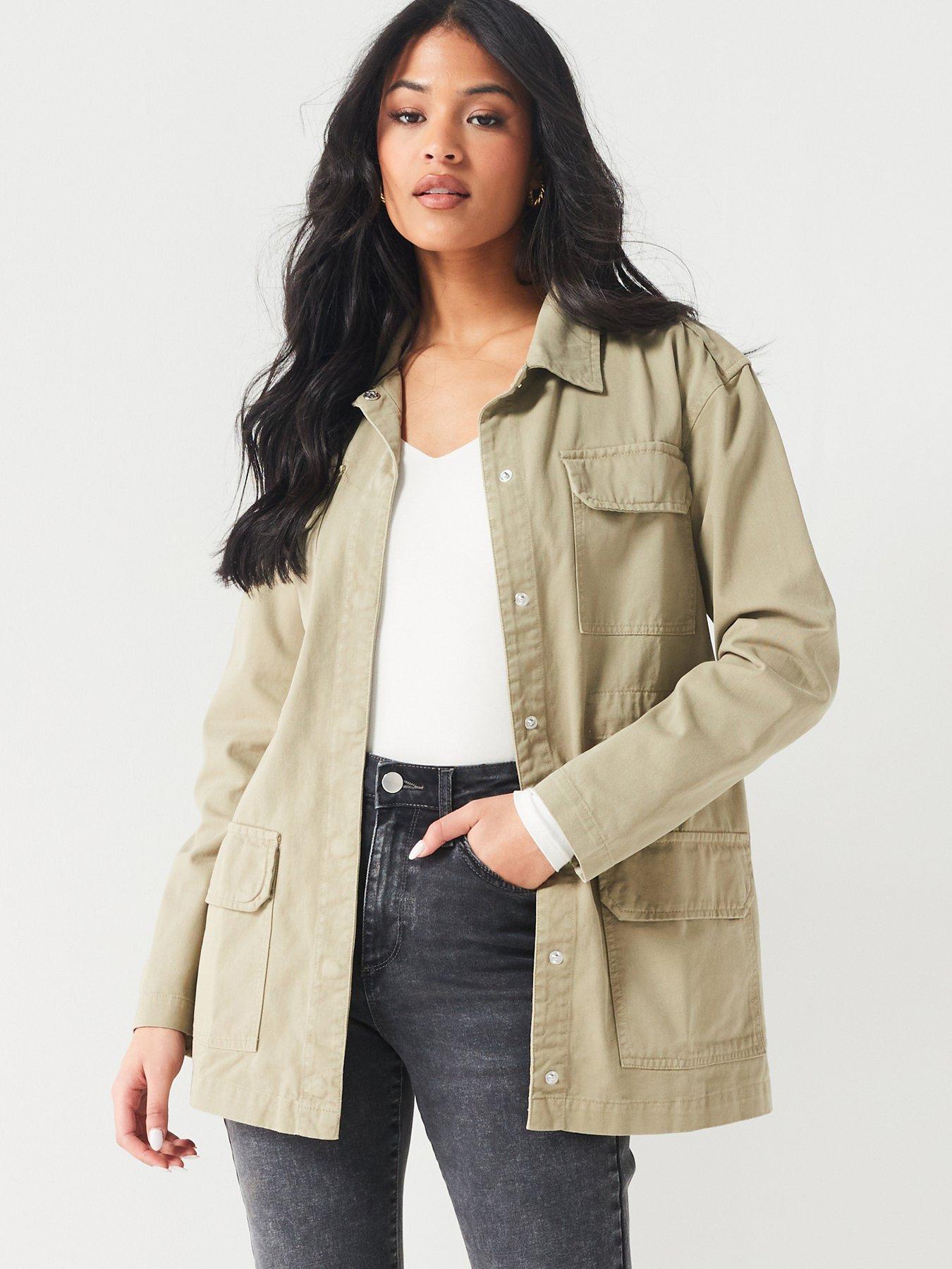 v-by-very-pocket-utility-jacket-khaki