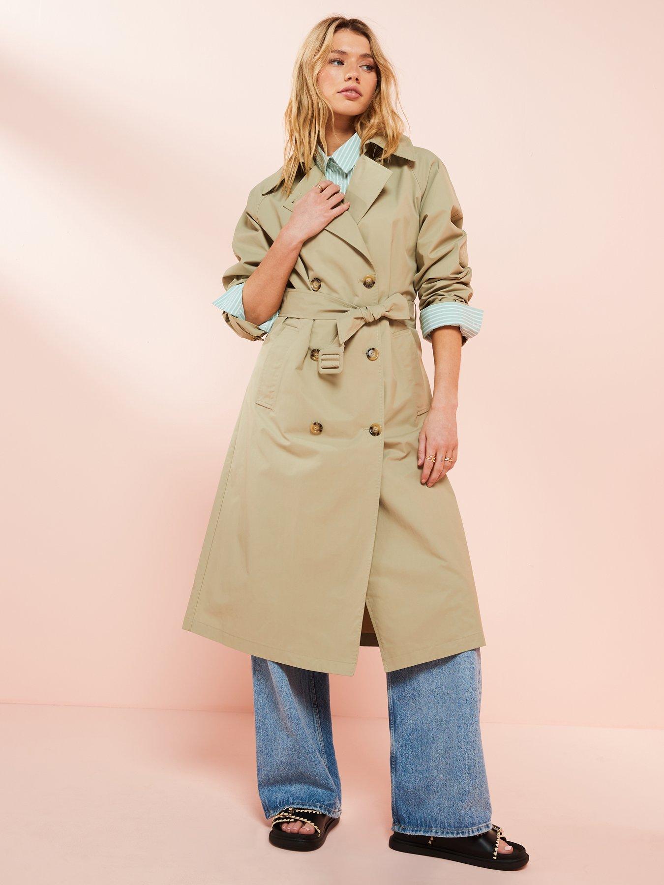 Loose fit trench coat sale