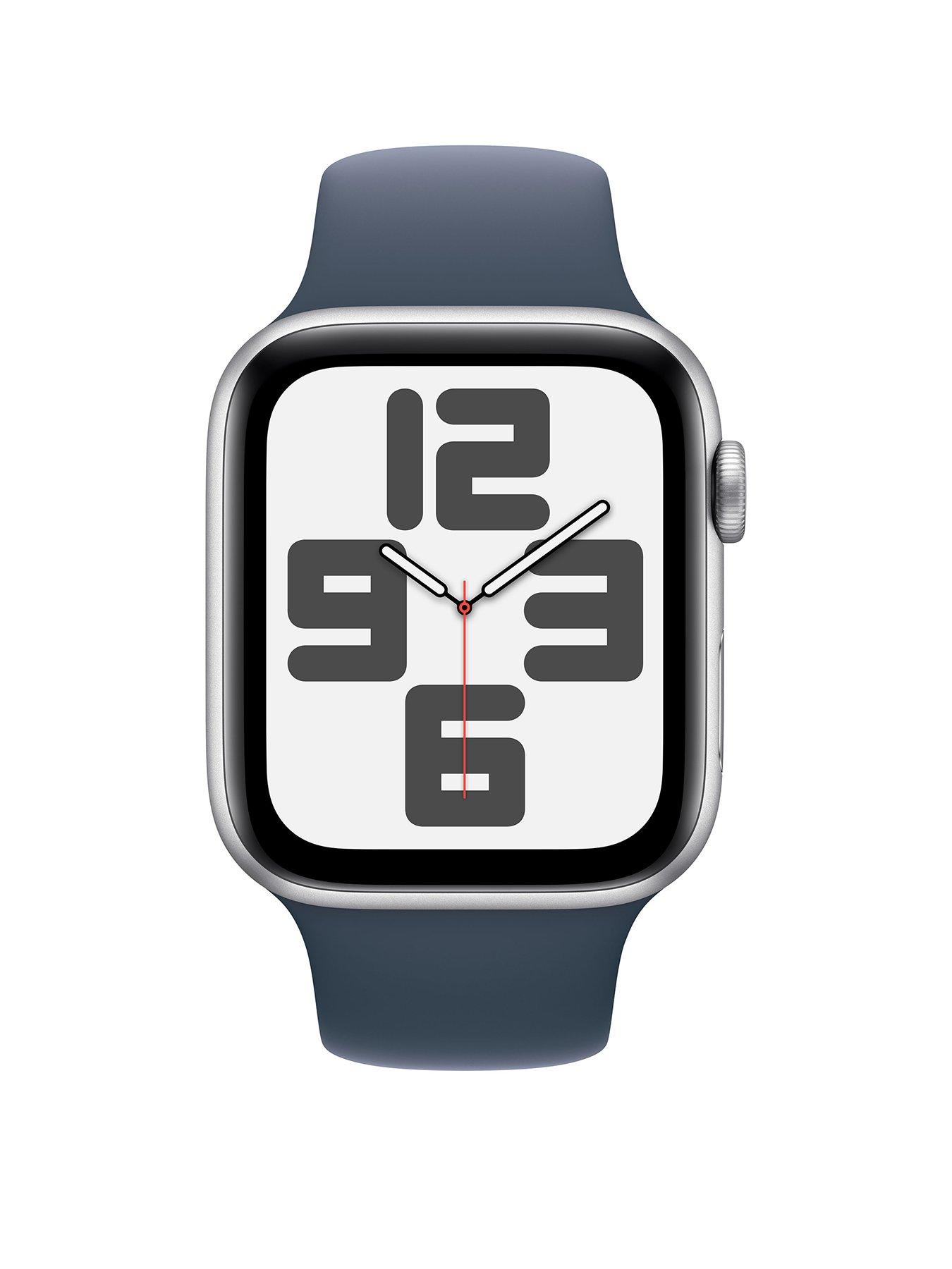 apple-watch-se-gps-2023-44mm-silver-aluminium-case-with-storm-blue-sport-bandstillFront