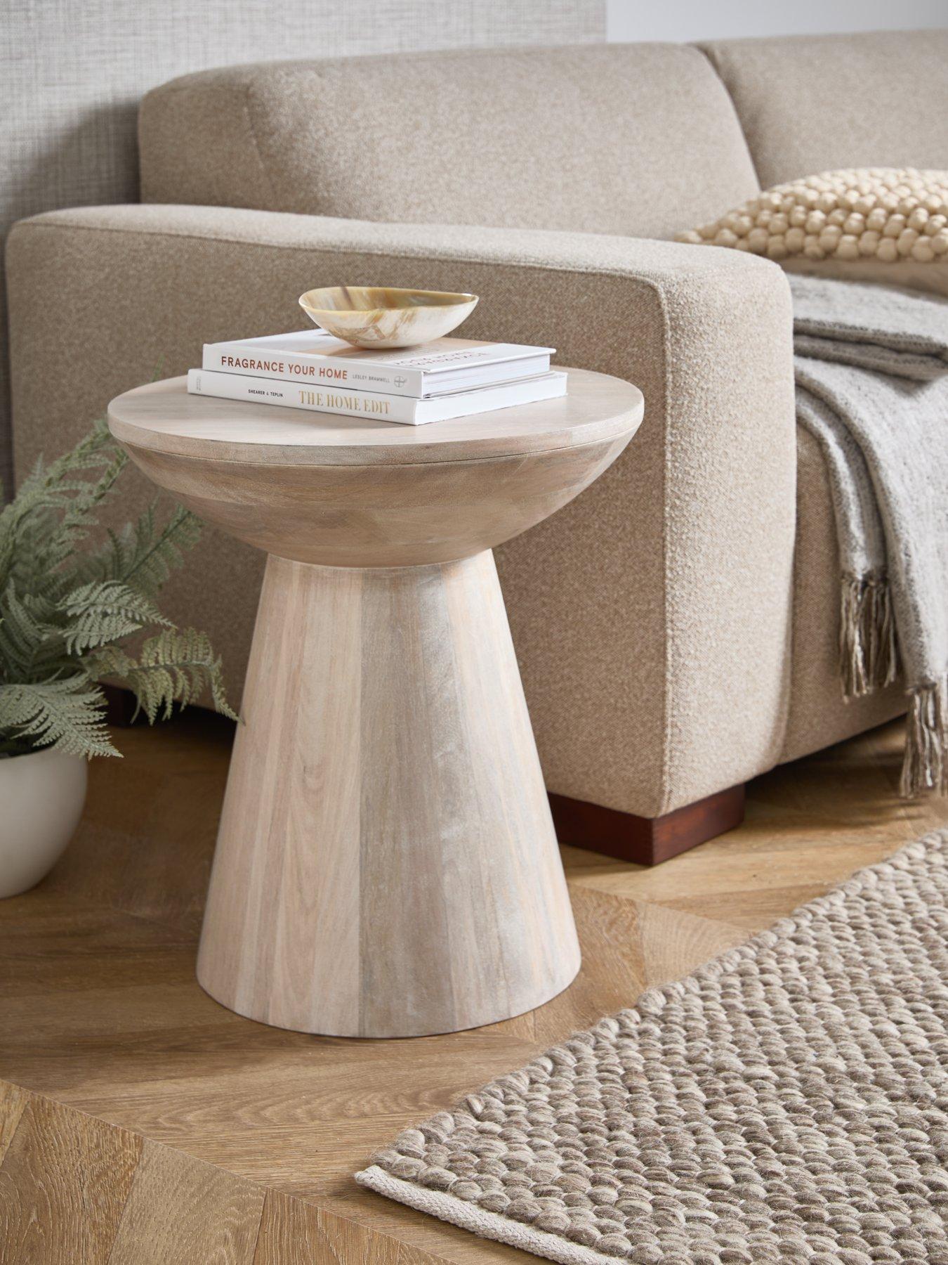 Very Home Drum Side Table - Natural - FSC® Certified
