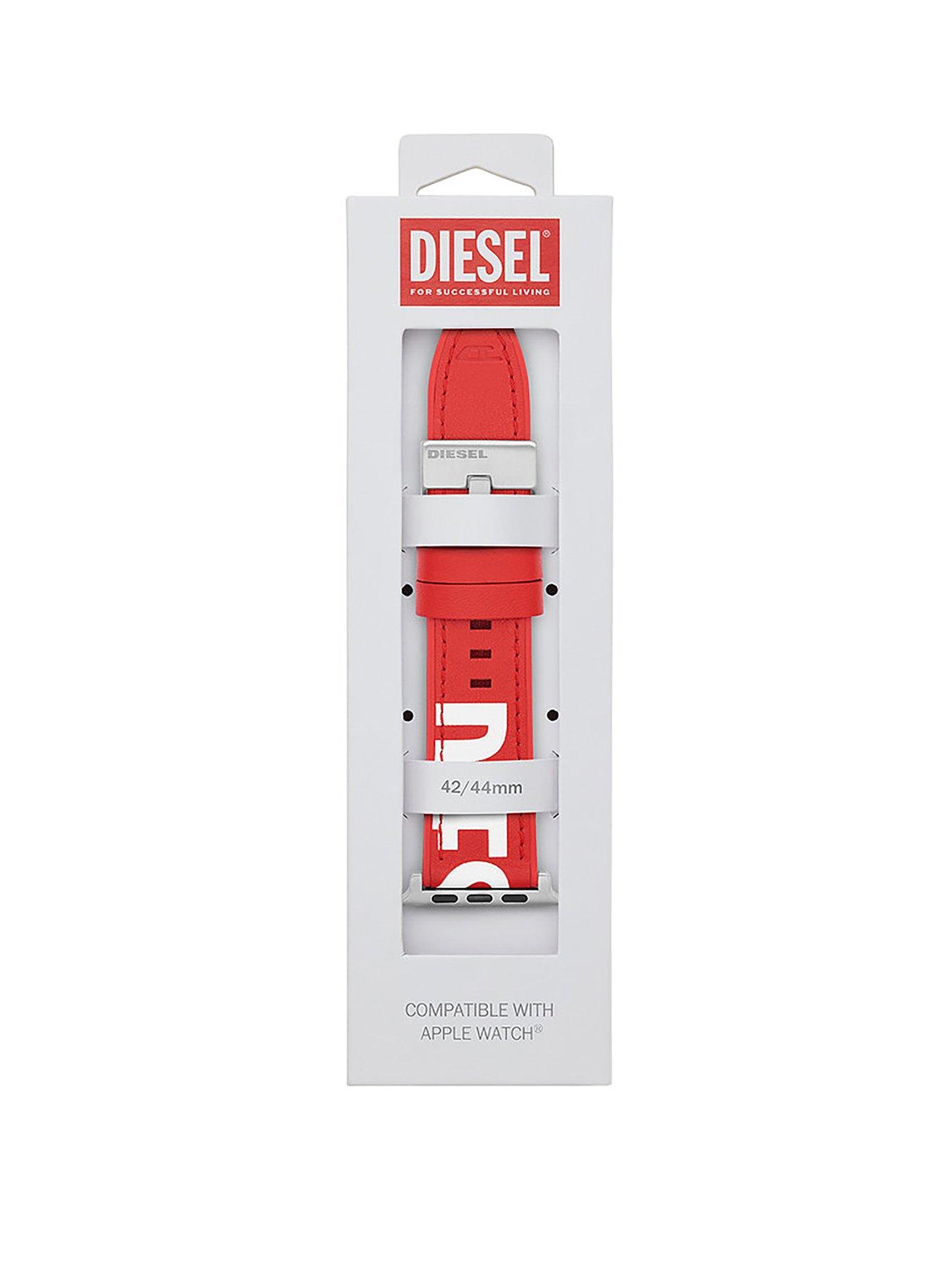 diesel-red-logo-strapnbsp--compatible-with-apple-watchnbsp4244mmnbspstillFront