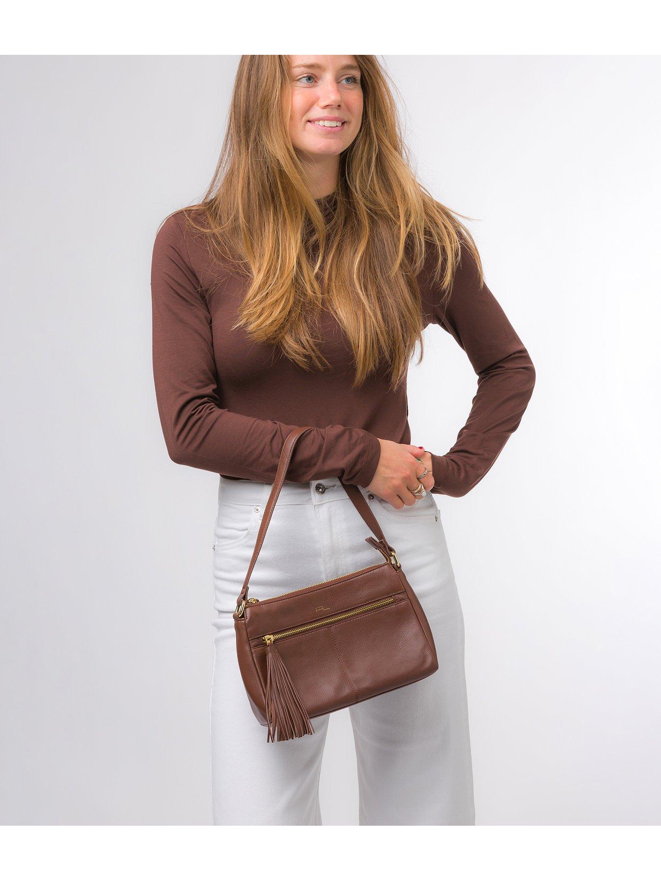 Halogen leather crossbody online bag