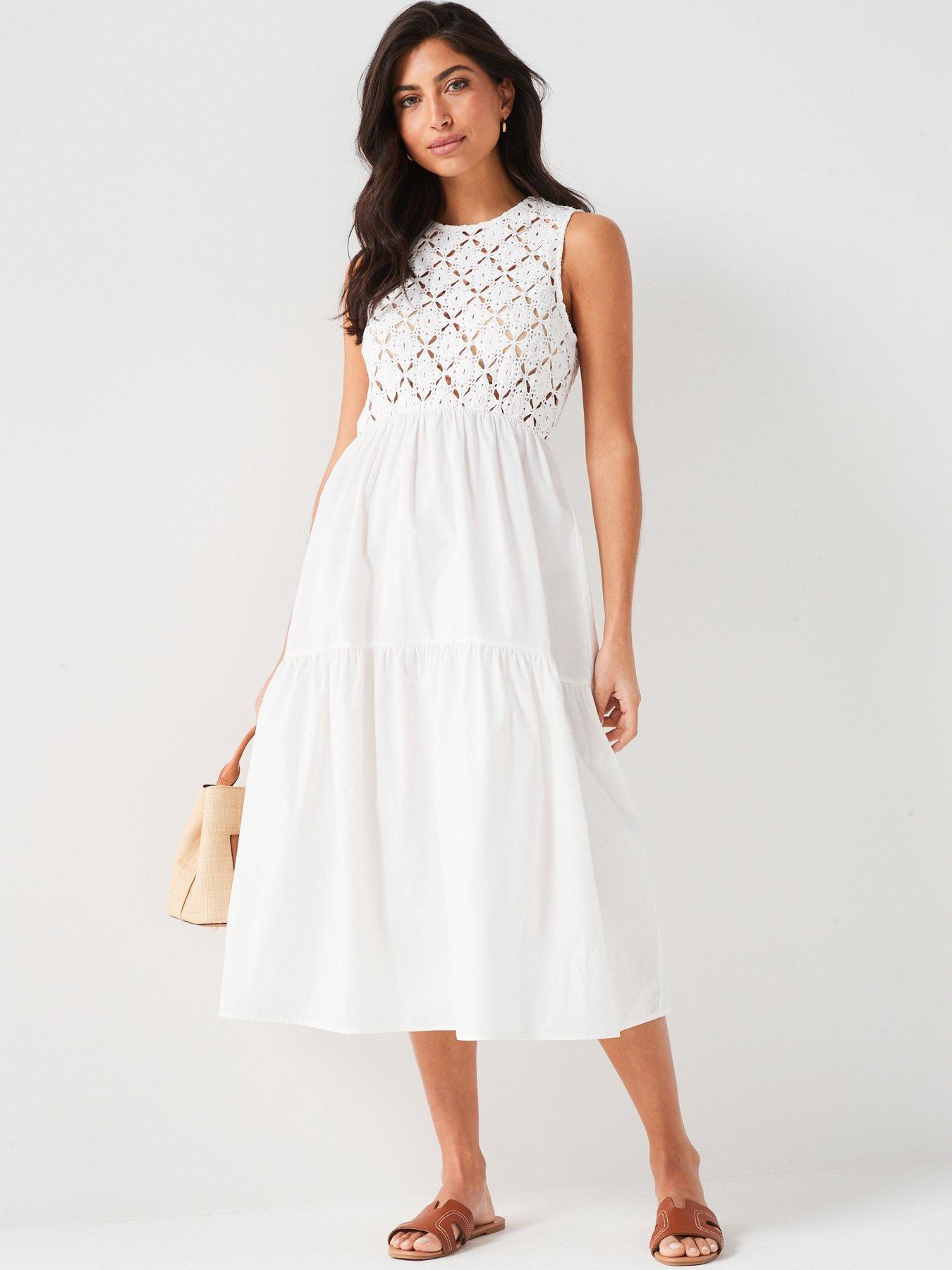 v-by-very-crochet-bodice-tiered-beach-dress-whiteback