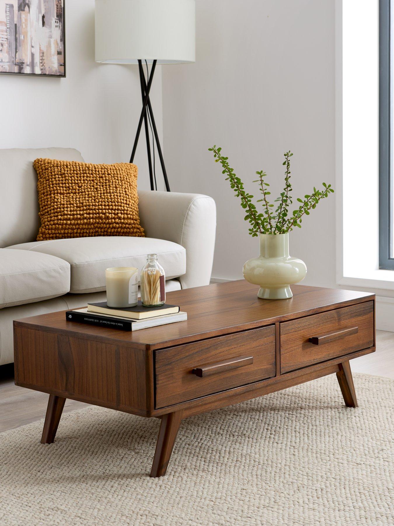 Image 1 of 6 of The Very Collection Misha 2 Drawer Coffee Table - Oak - contains Solid Wood
