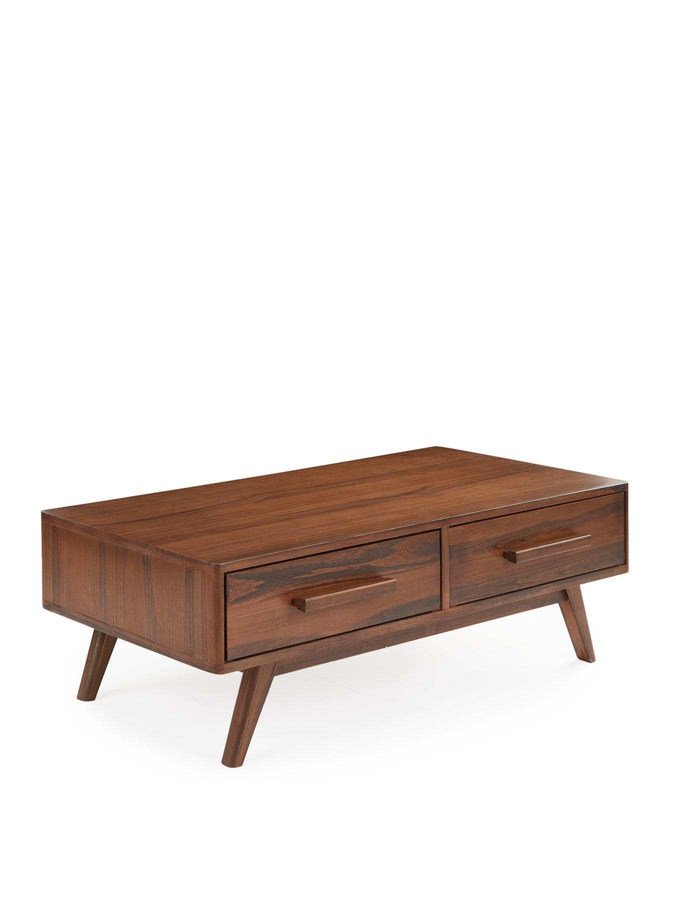 Image 3 of 6 of The Very Collection Misha 2 Drawer Coffee Table - Oak - contains Solid Wood