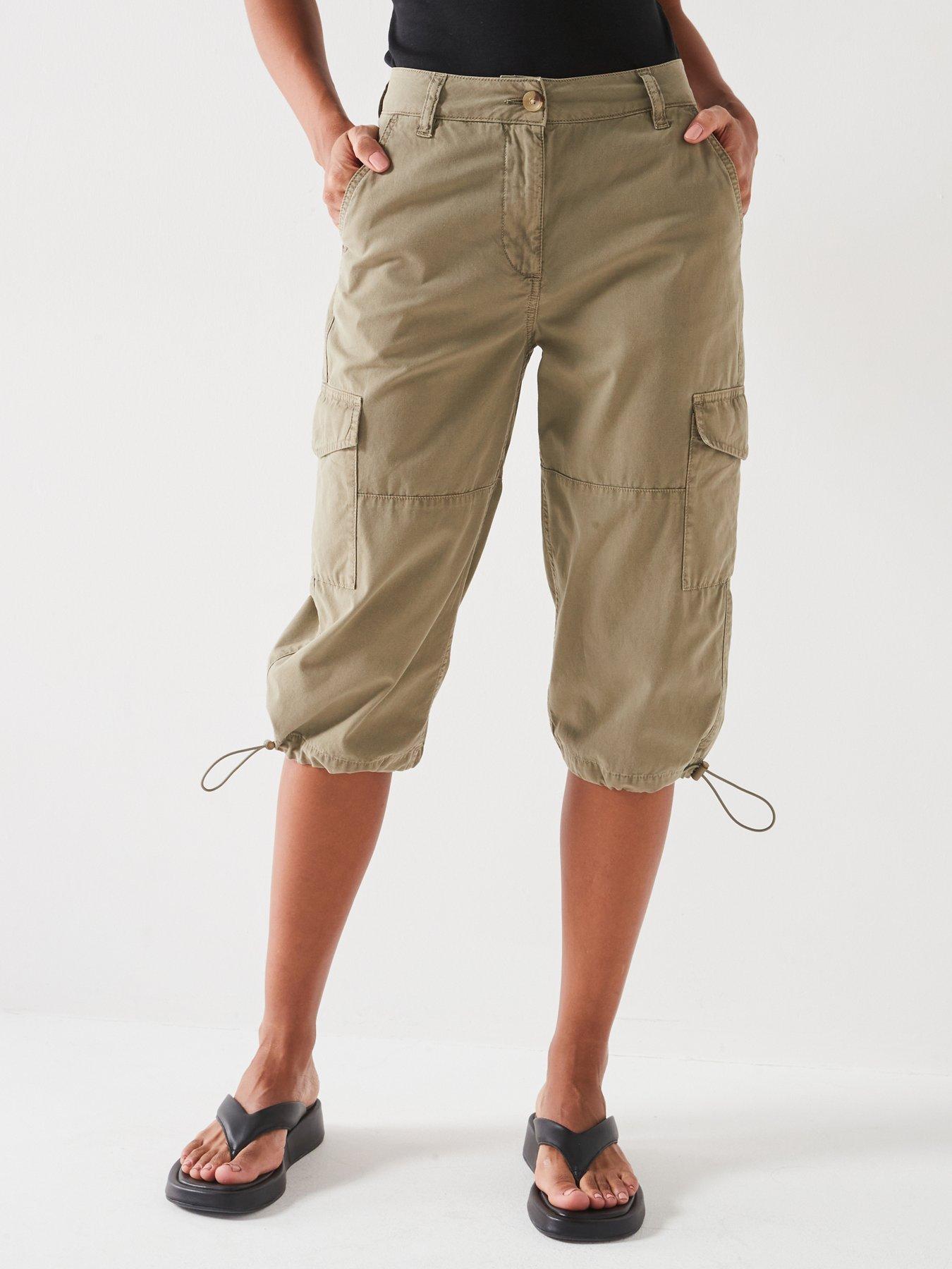 v-by-very-poplin-cargo-longline-shorts-khaki