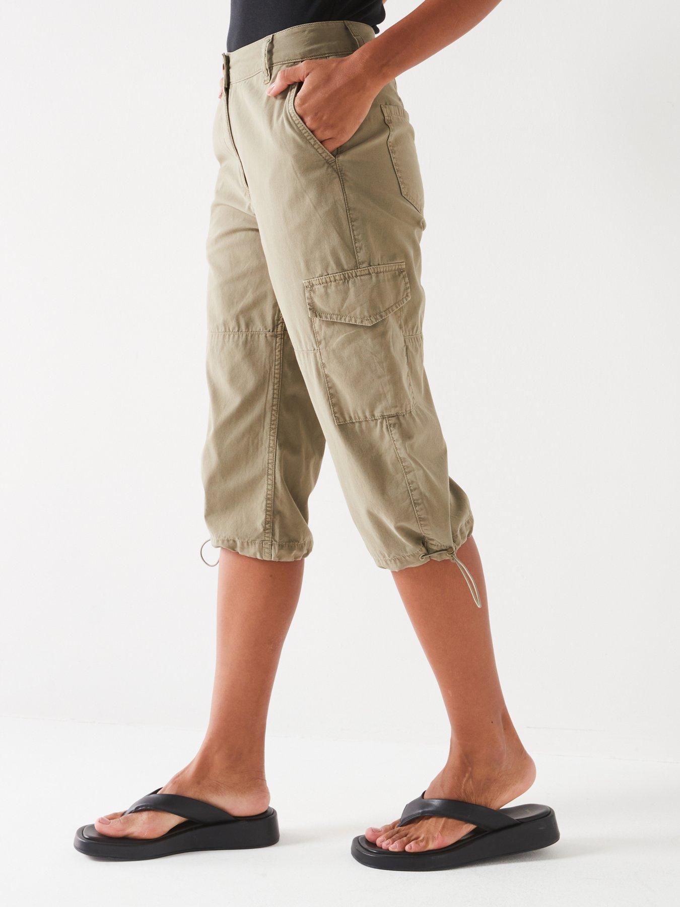 v-by-very-poplin-cargo-longline-shorts-khakidetail