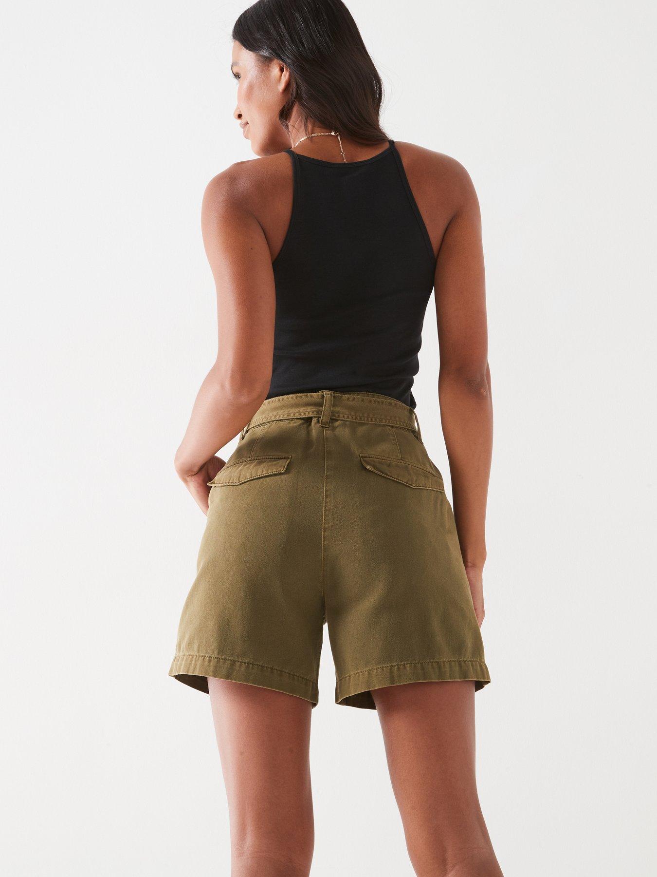 v-by-very-belted-casual-shorts-khakidetail