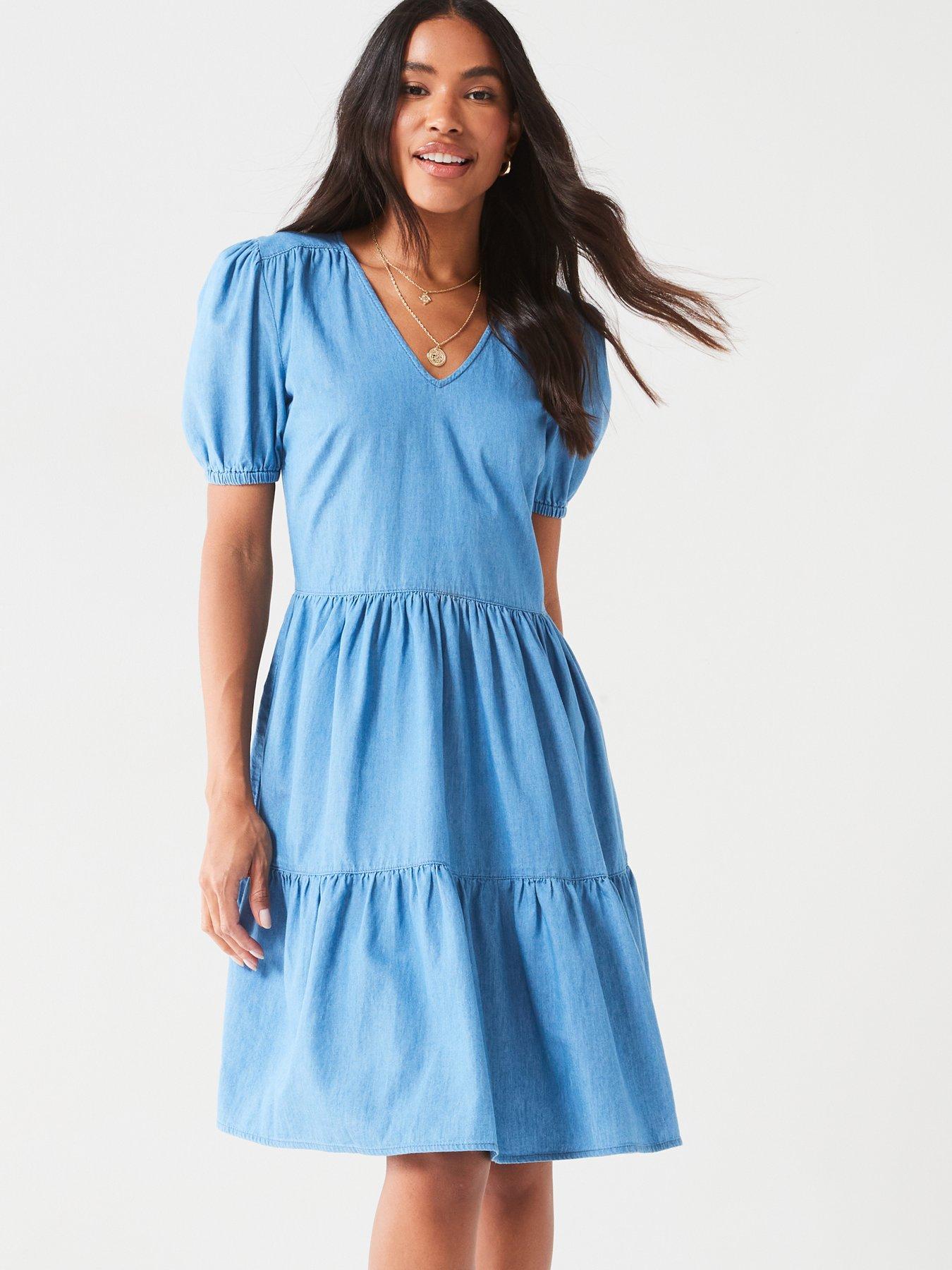 v-by-very-tiered-denim-dress-mid-wash