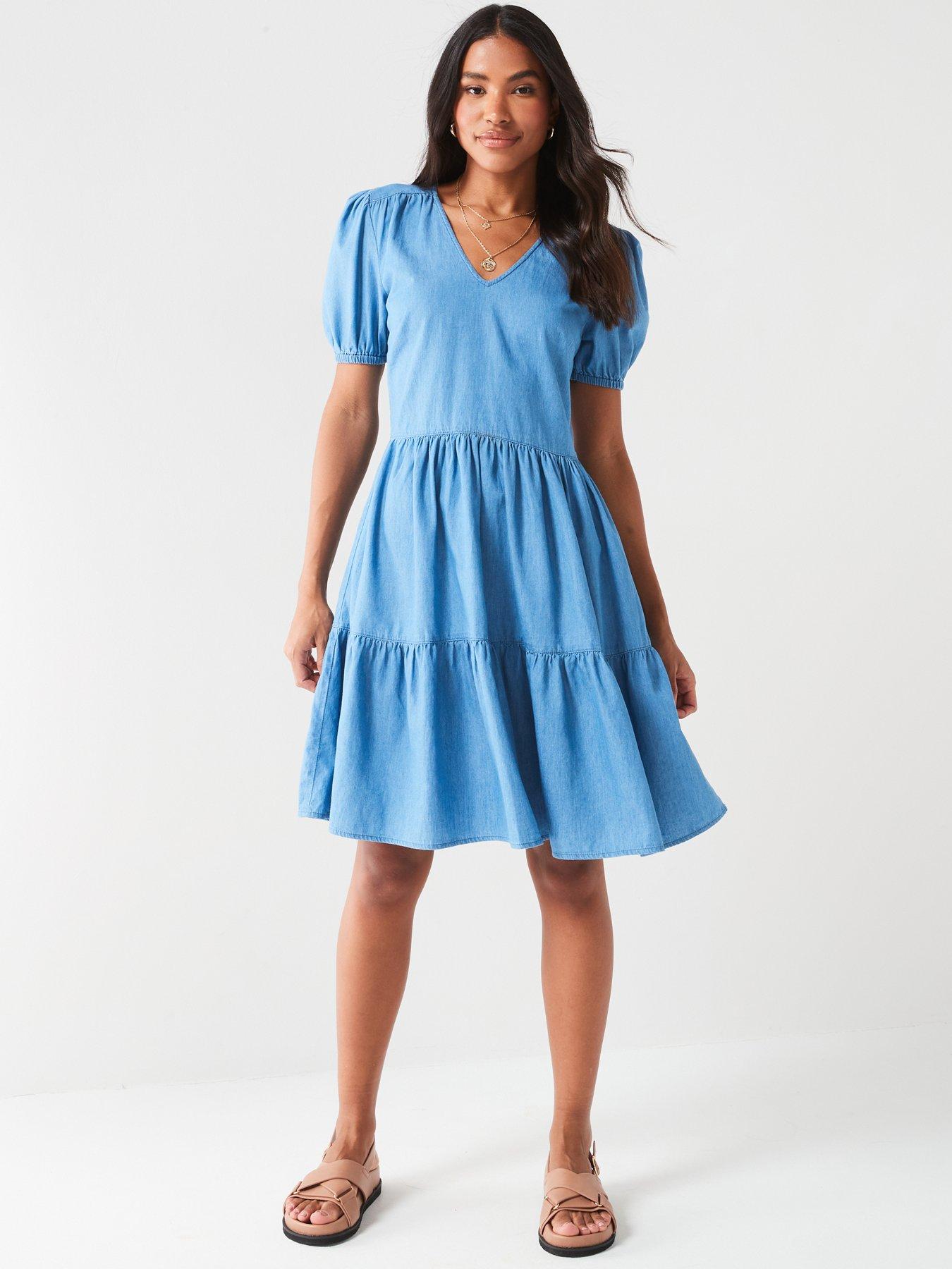 v-by-very-tiered-denim-dress-mid-washback