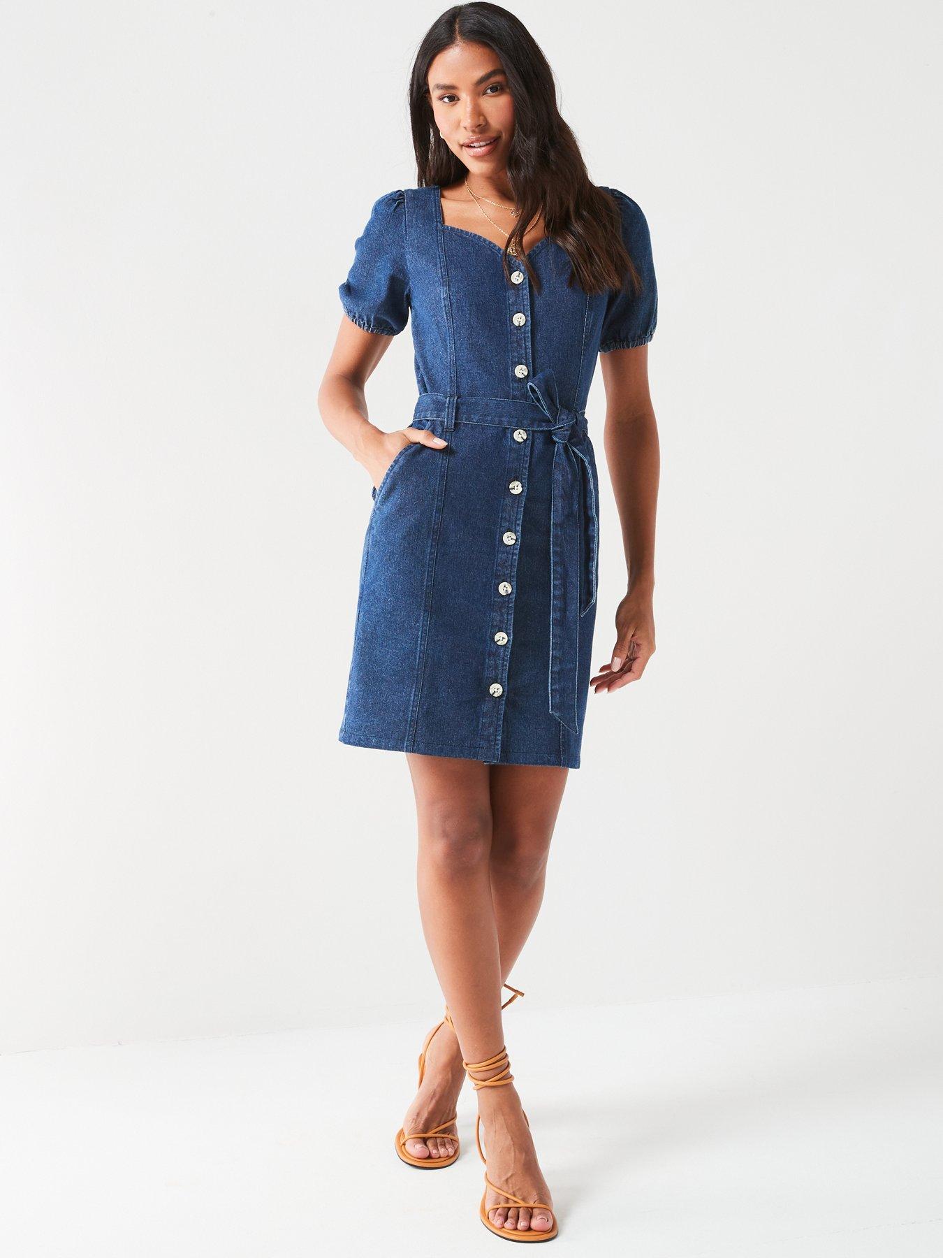 v-by-very-belted-denim-mini-dress-dark-washoutfit