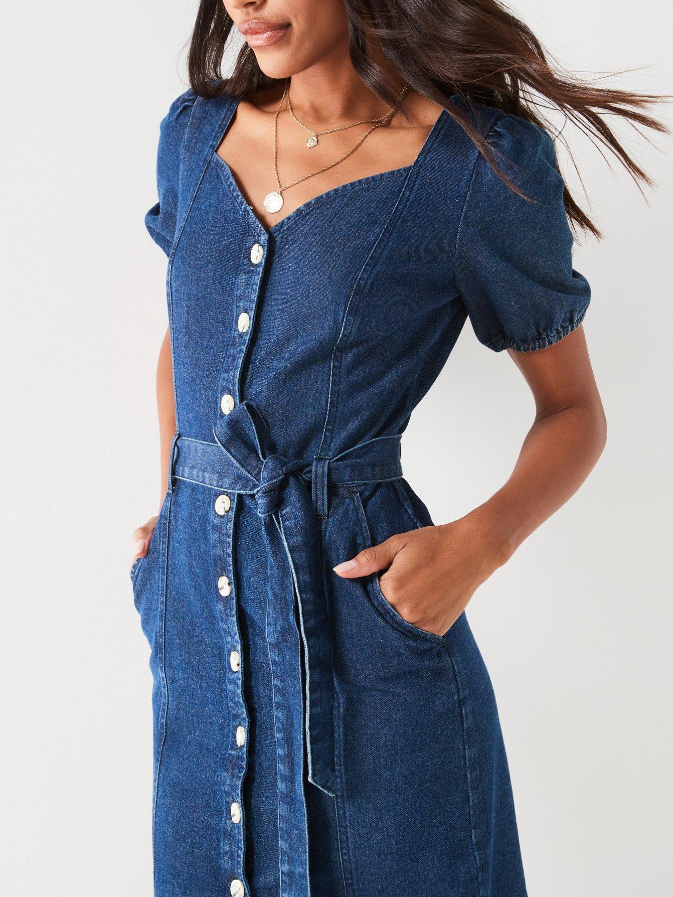 v-by-very-belted-denim-mini-dress-dark-washdetail