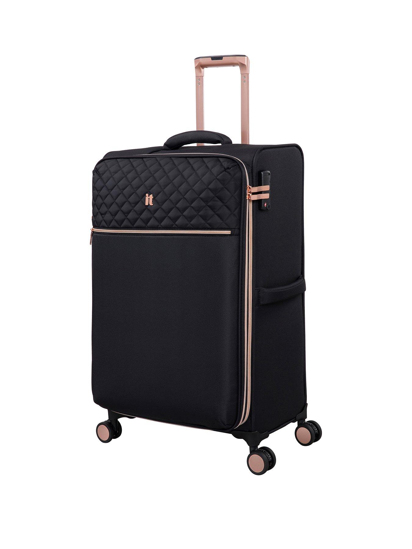 Image 1 of 7 of it Luggage Divinity Black Medium Suitcase with TSA Lock