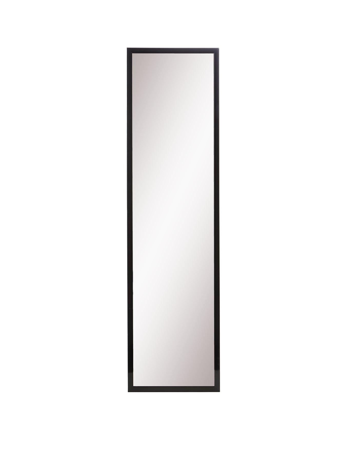 Image 2 of 4 of The Very Collection Tall Rectangular Mirror - Black 125x33cm