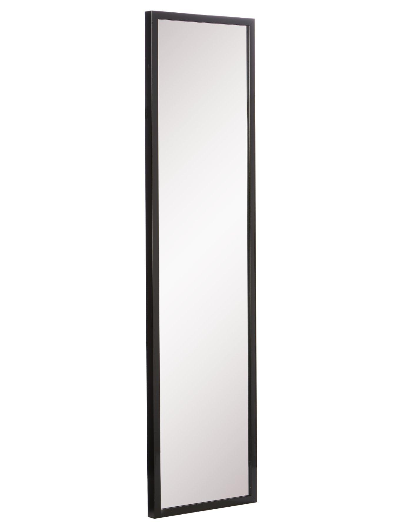 Image 3 of 4 of The Very Collection Tall Rectangular Mirror - Black 125x33cm